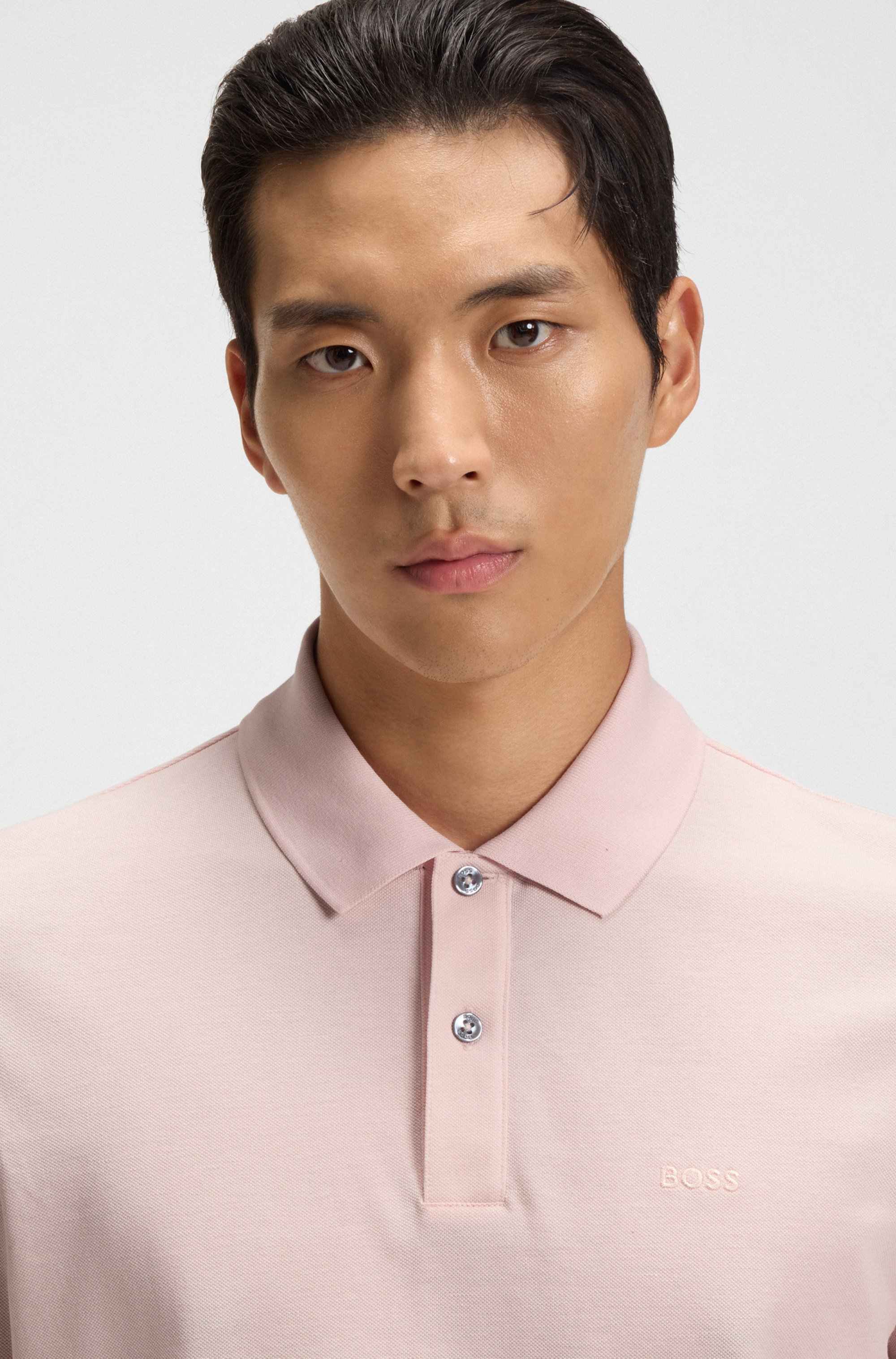 Pallas polo shirt in cotton piqué with logo details