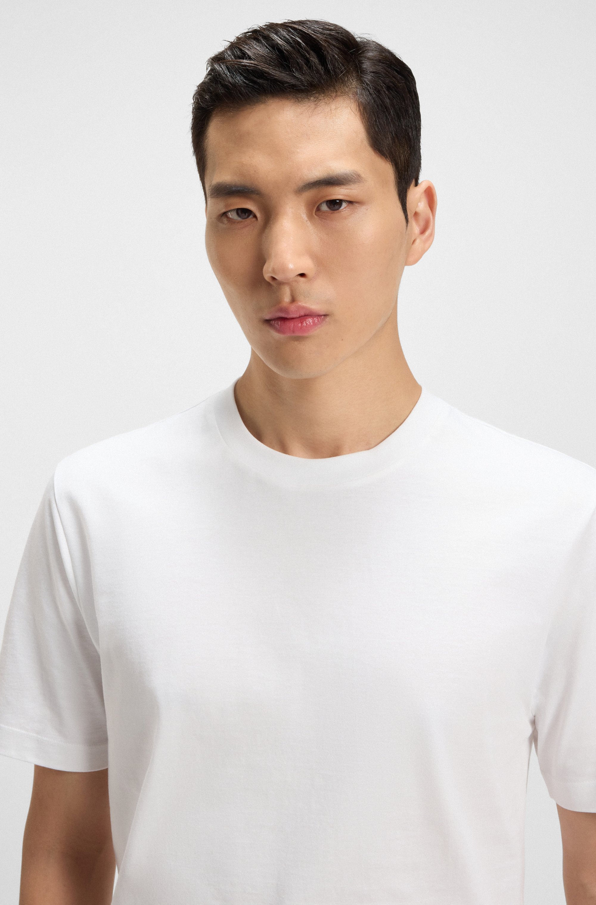 Regular-fit T-shirt in cotton jersey