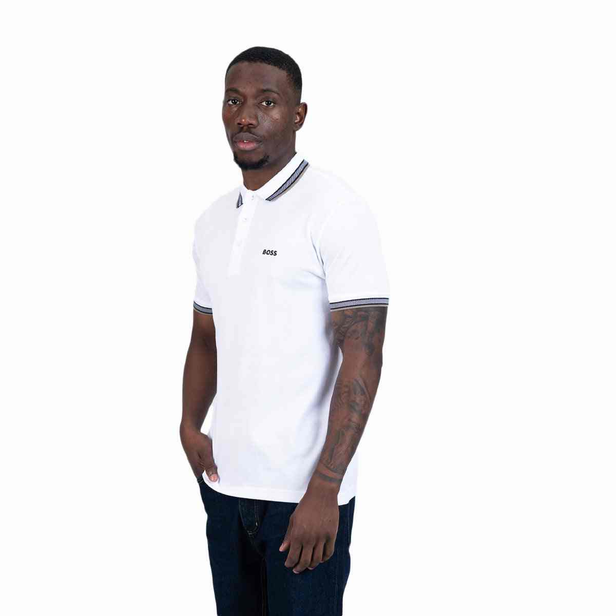 Paddy Polo Shirt In Cotton Pique With Logo Undercollar