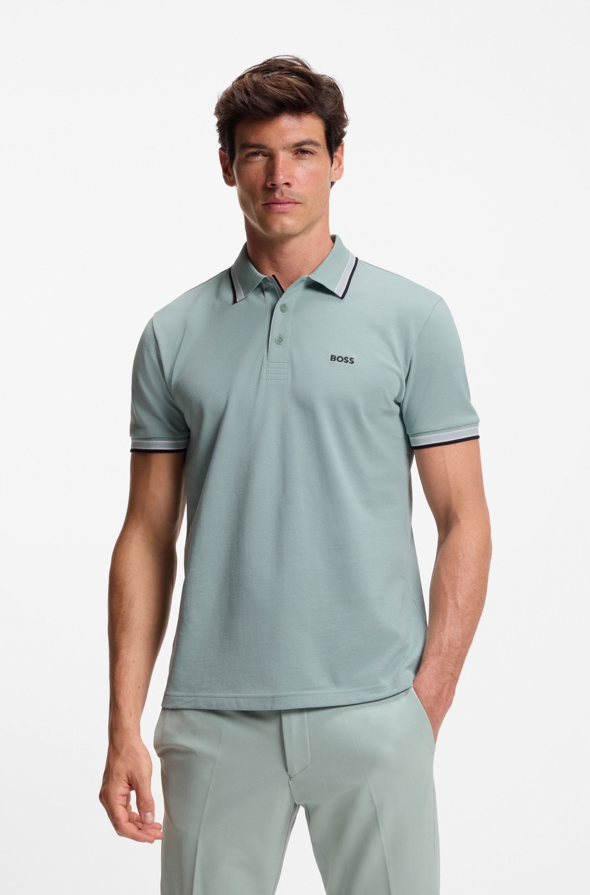 Paddy polo shirt in cotton piqué
