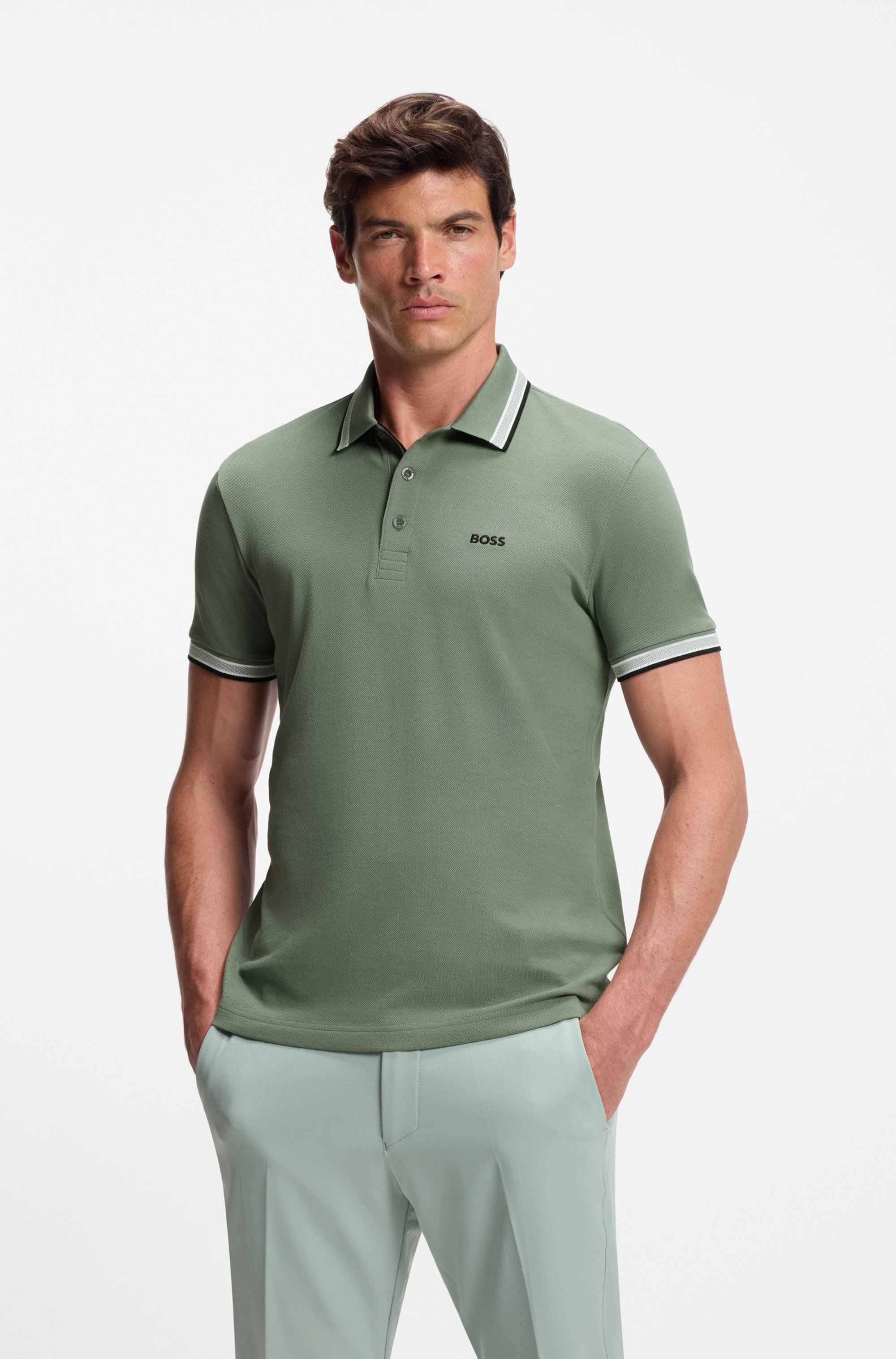 Paddy polo shirt in cotton piqué