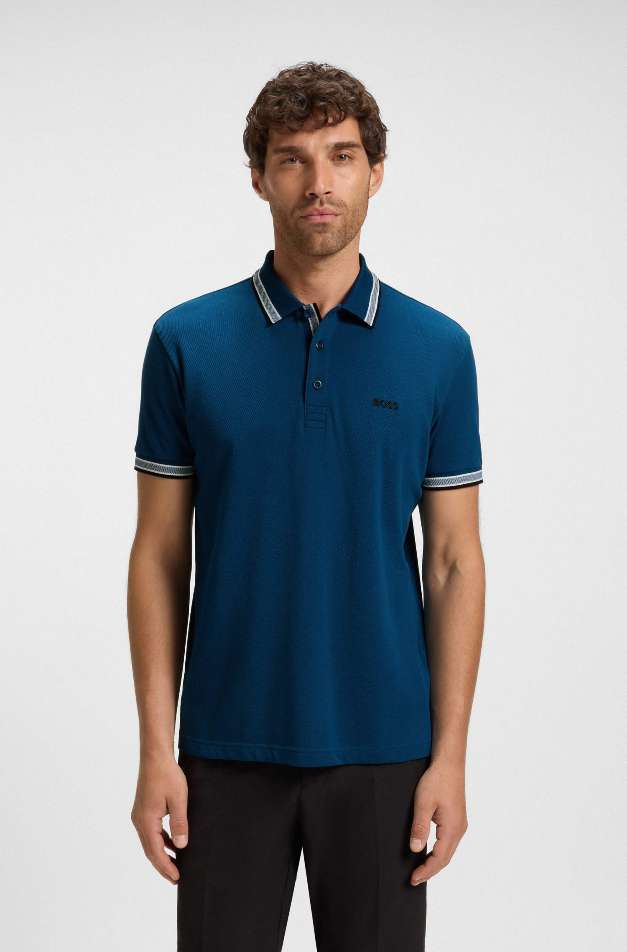 Paddy polo shirt in cotton piqué