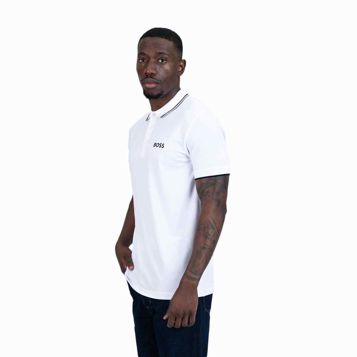 Cotton-Blend Polo Shirt With Contrast Logos