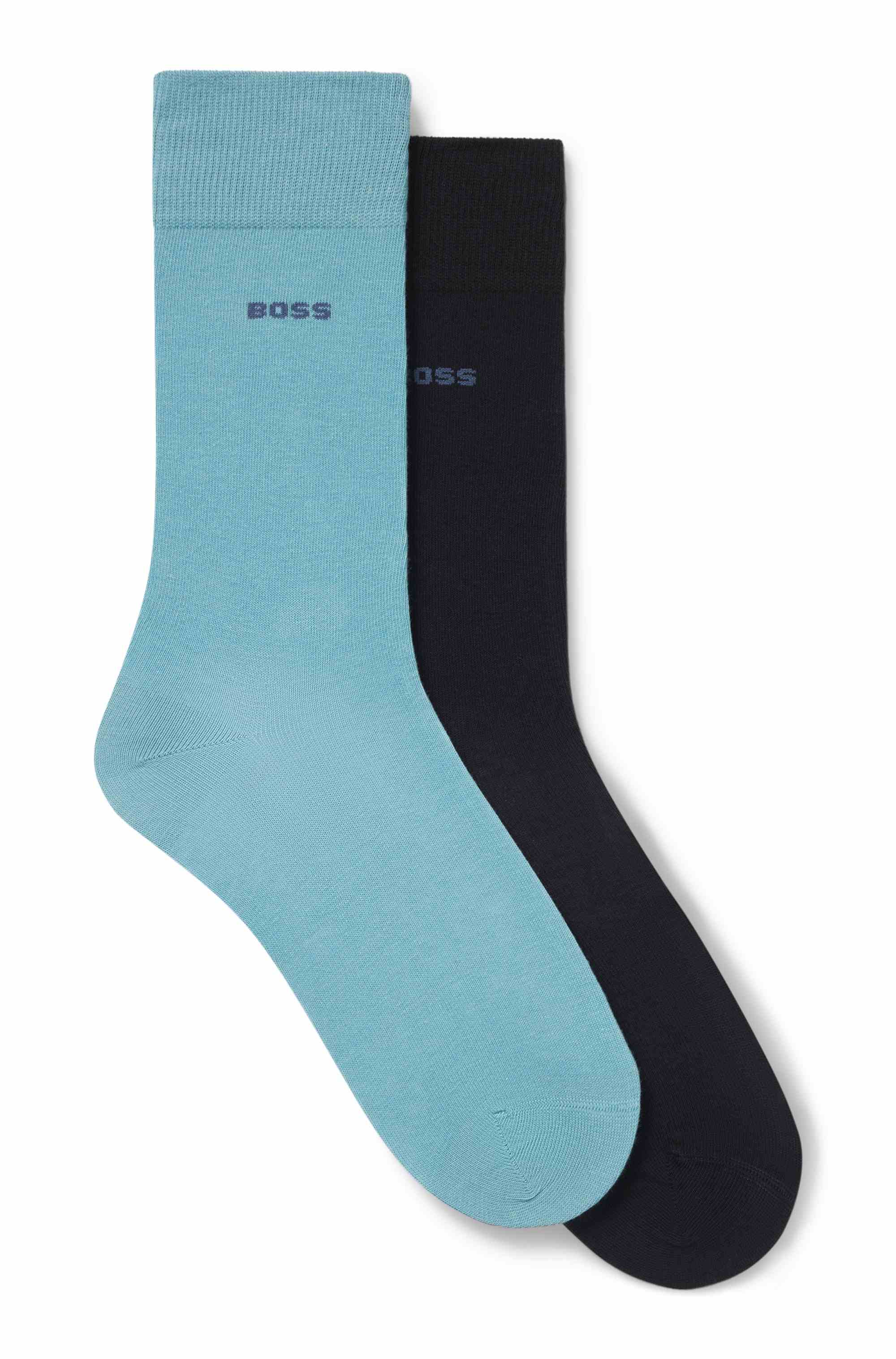 Three-pack of regular-length socks in stretch fabric