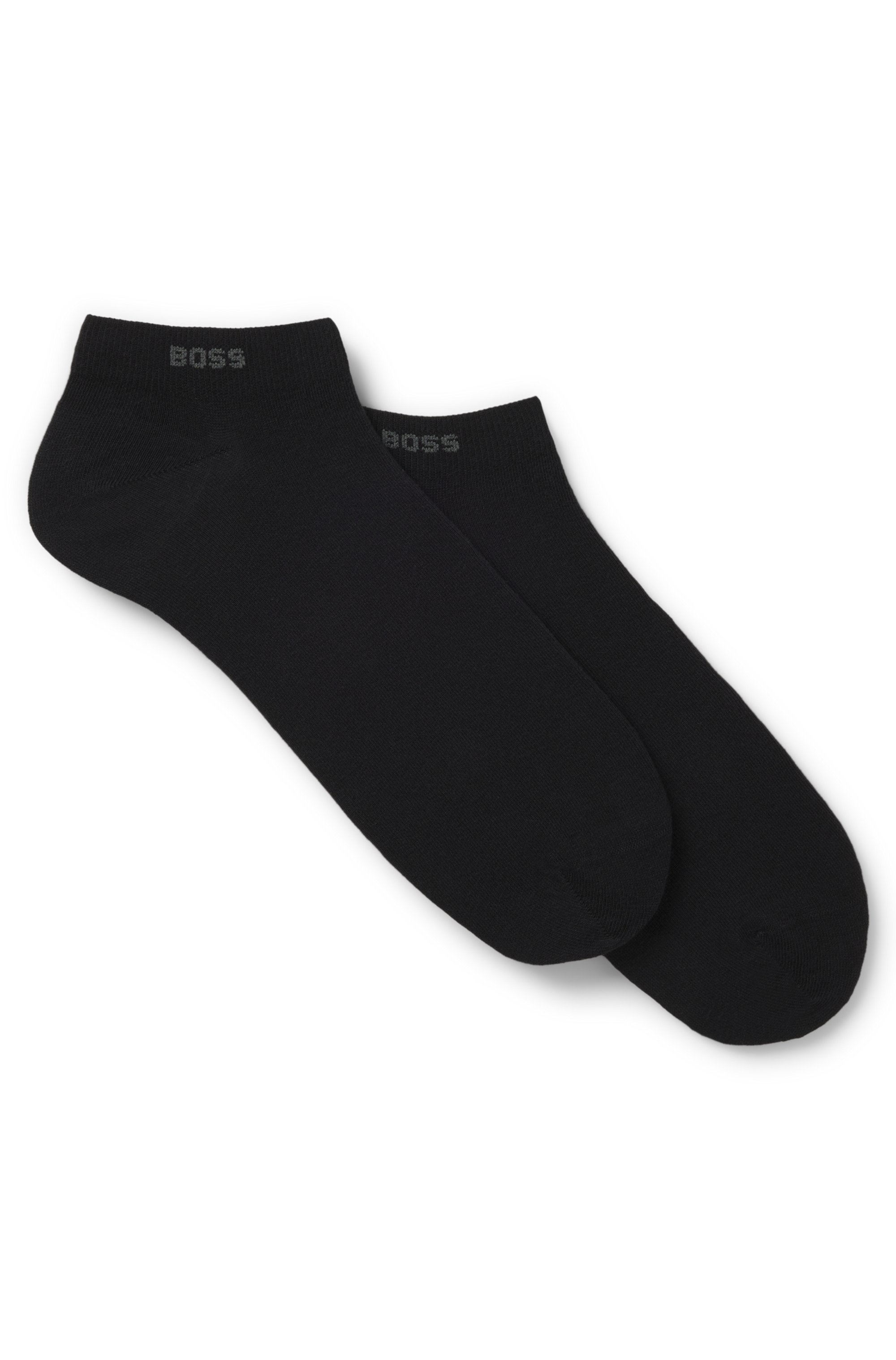 Two-pack of ankle-length socks in stretch fabric