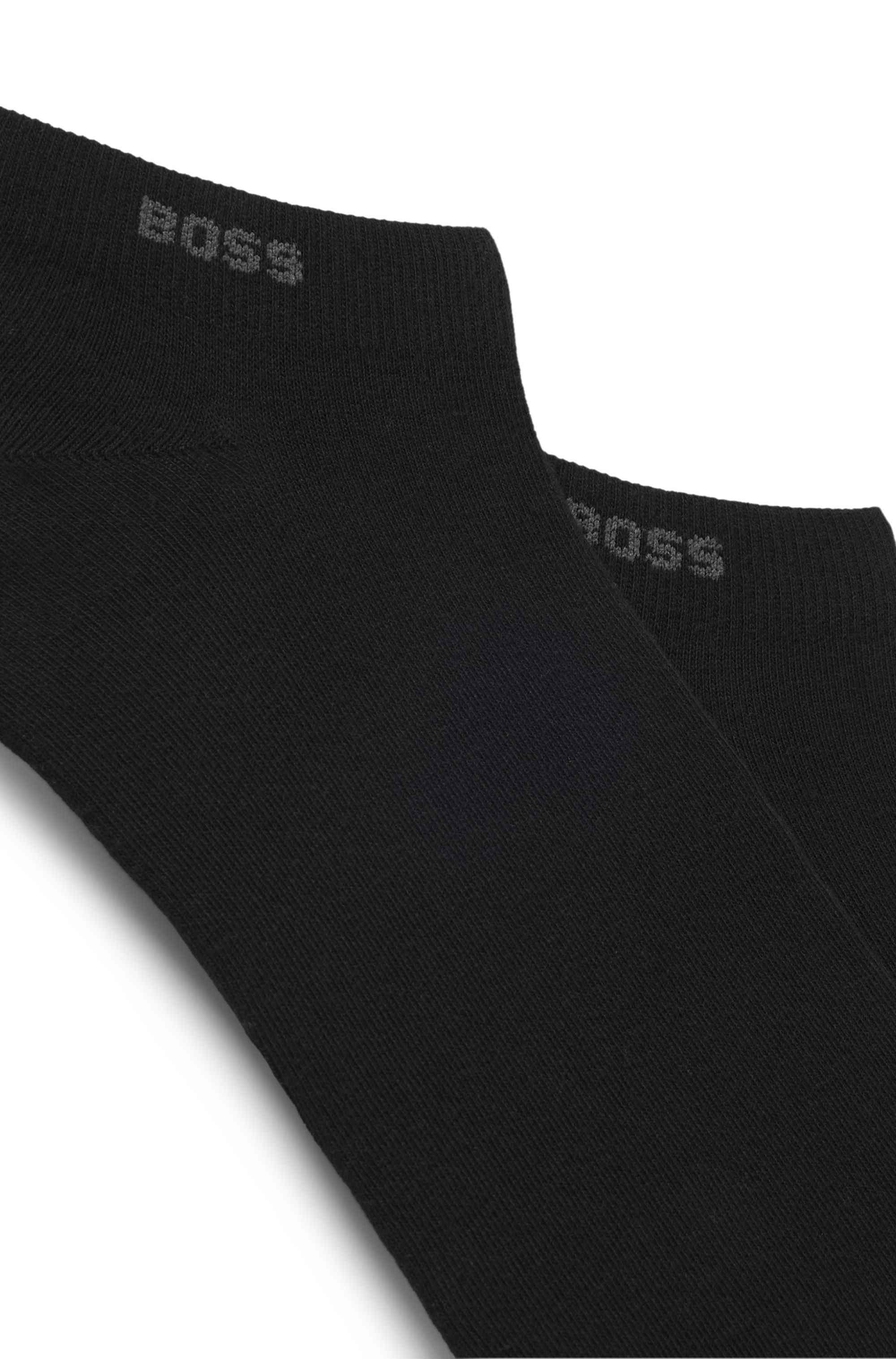 Two-pack of ankle-length socks in stretch fabric