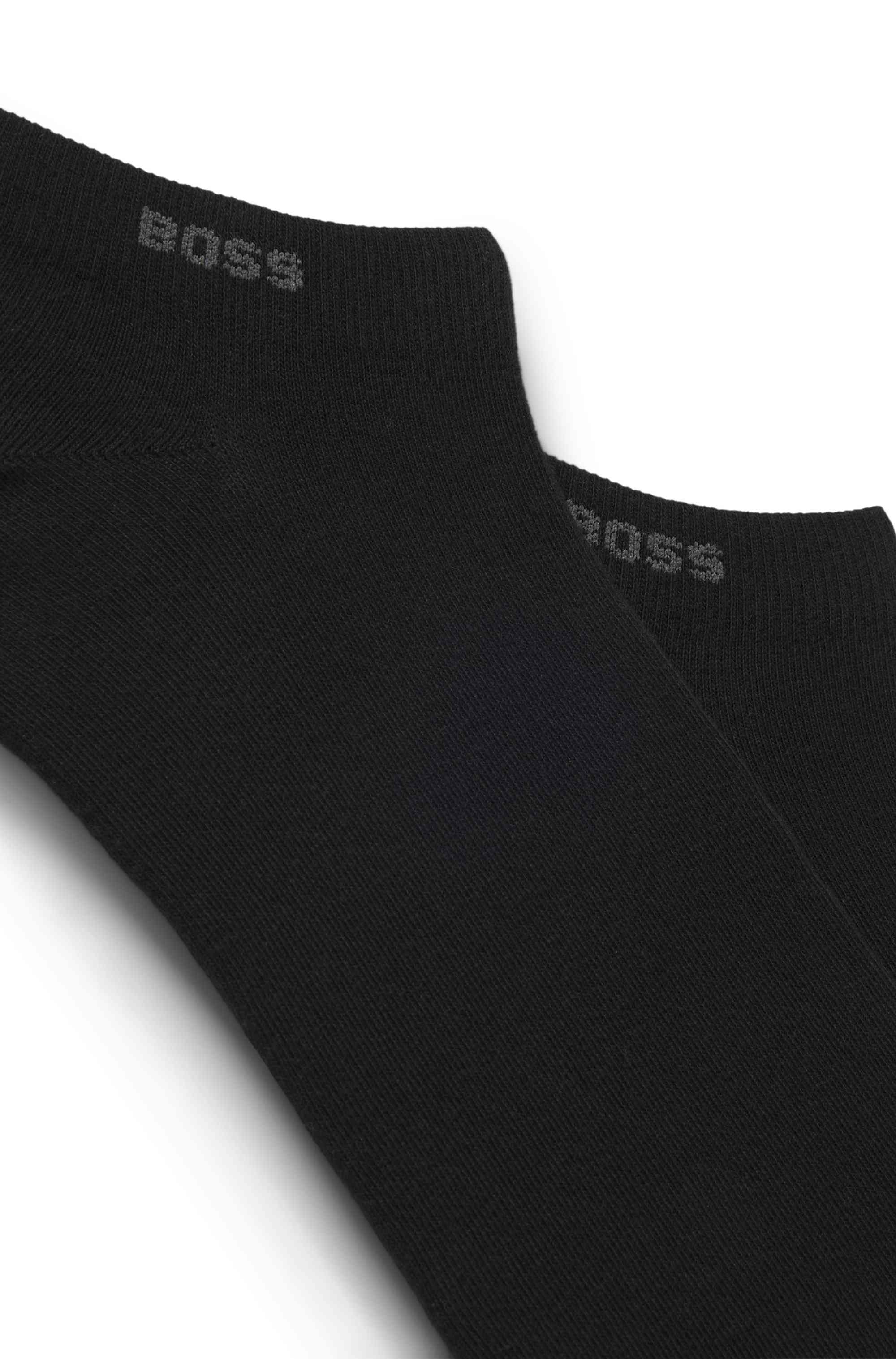 Two-pack of ankle-length socks in stretch fabric
