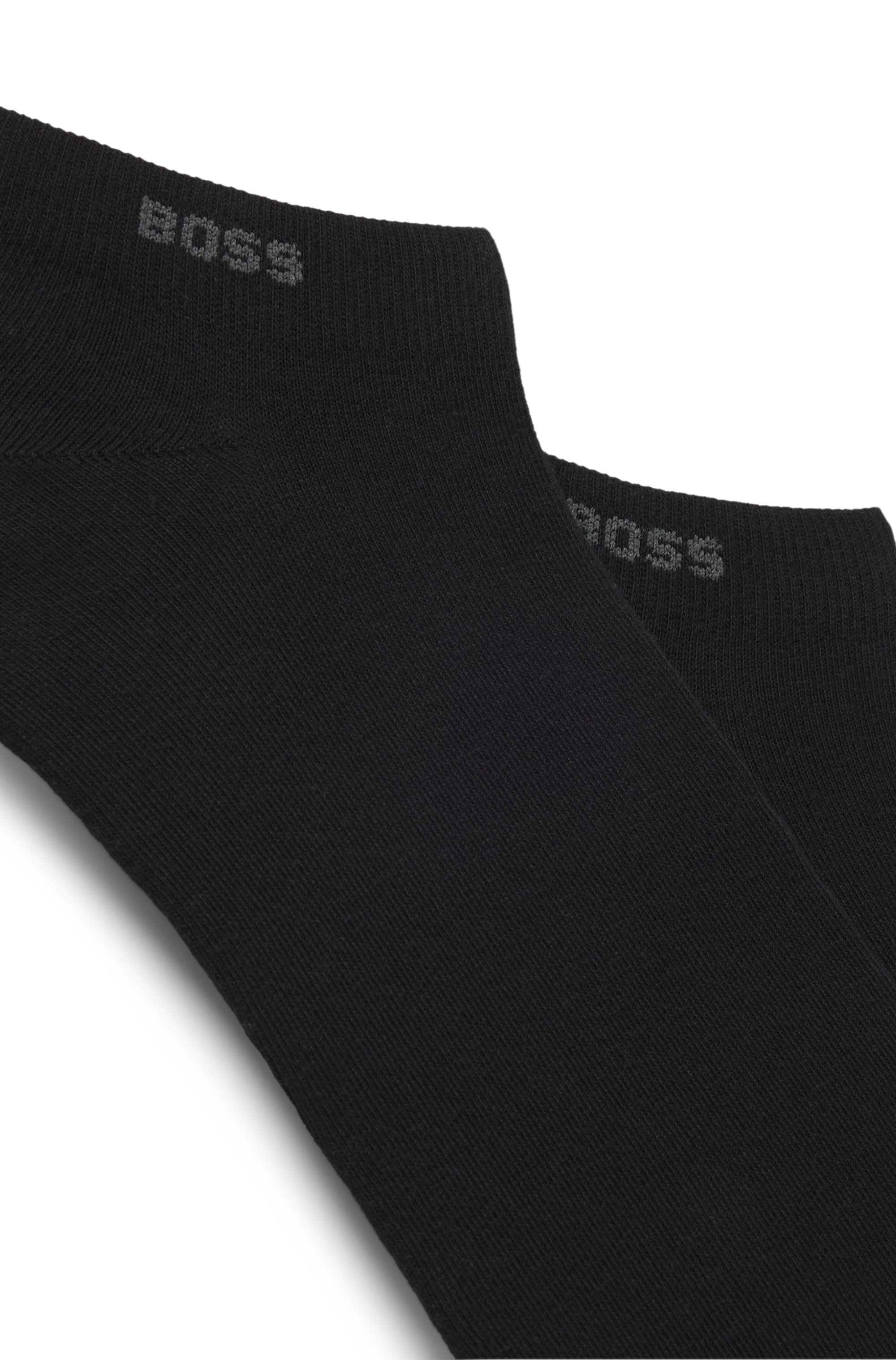 Two-pack of ankle-length socks in stretch fabric