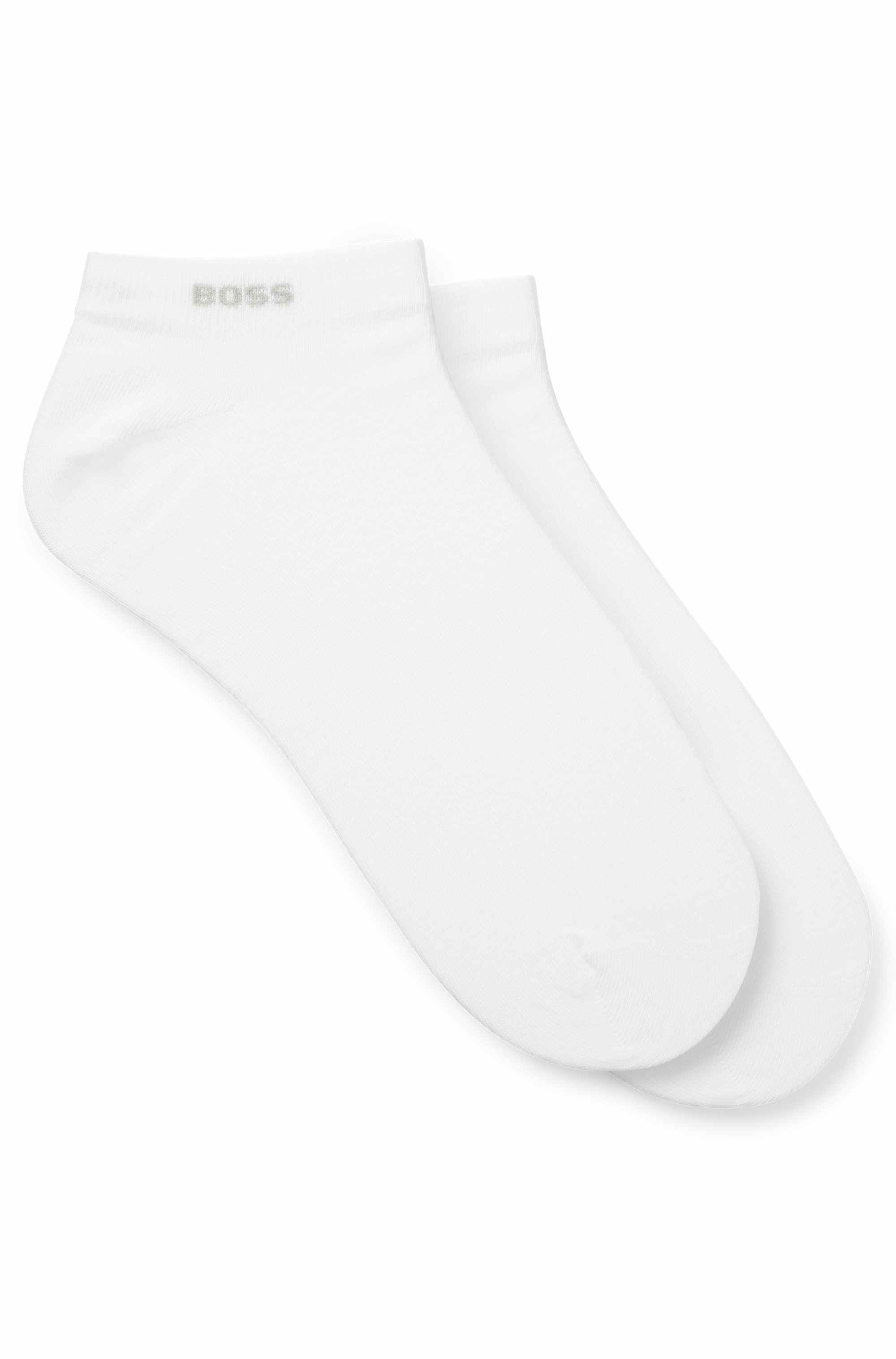 Two-pack of ankle-length socks in stretch fabric