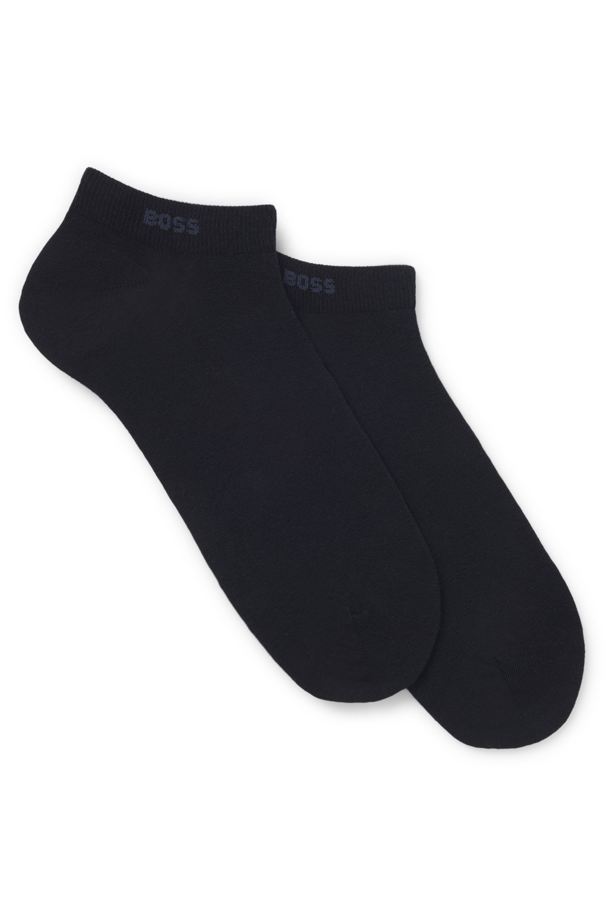 Two-pack of ankle-length socks in stretch fabric