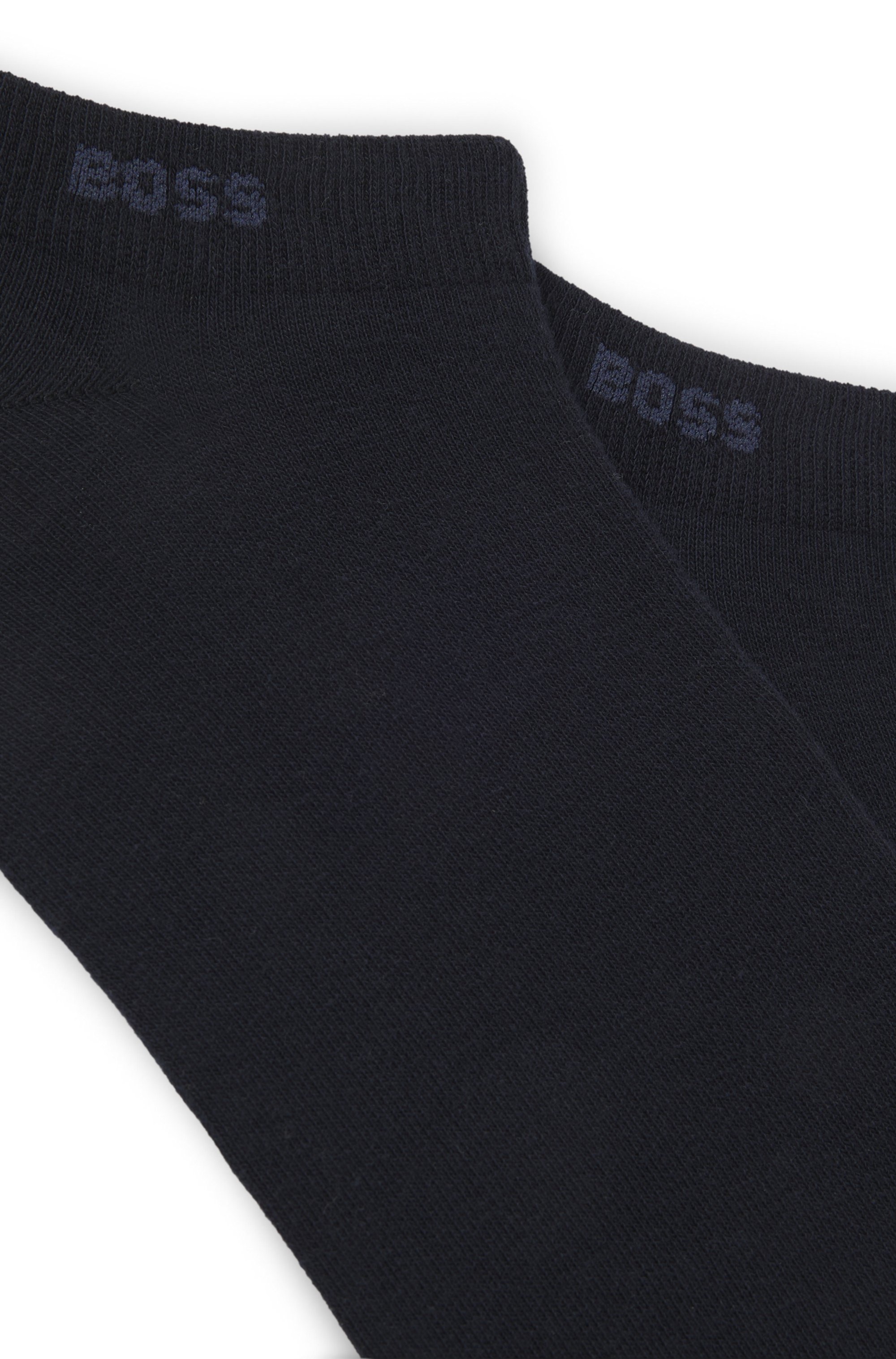 Two-pack of ankle-length socks in stretch fabric