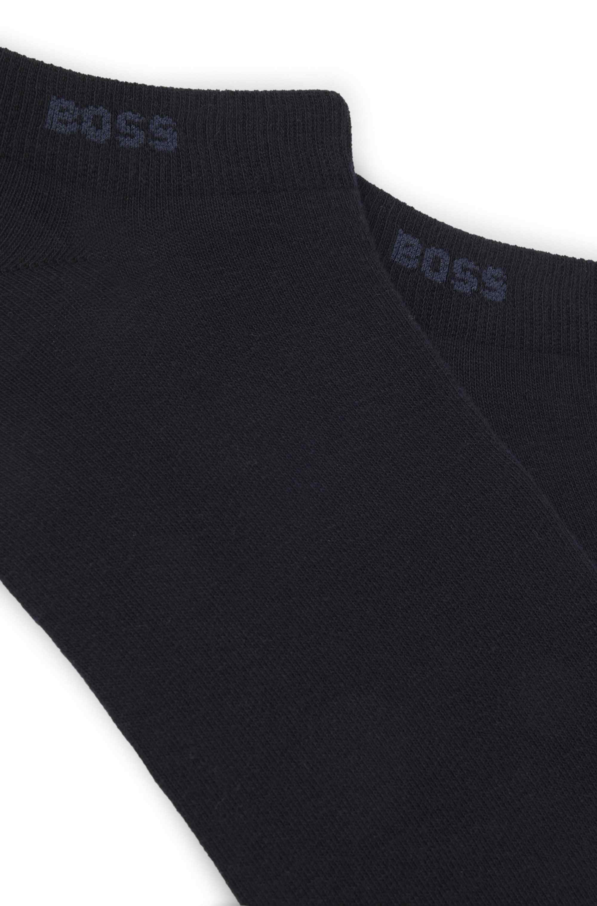 Two-pack of ankle-length socks in stretch fabric