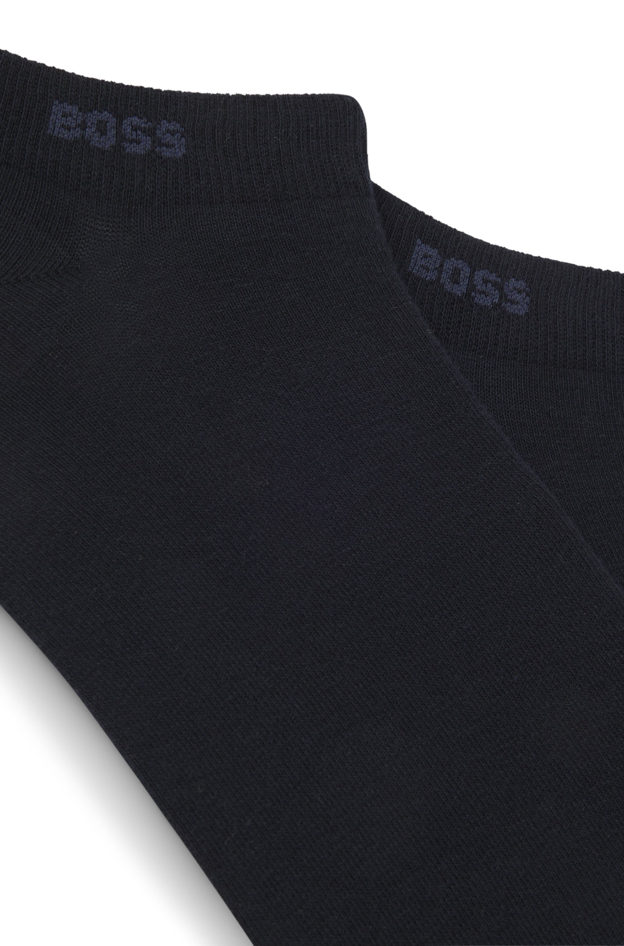 Two-pack of ankle-length socks in stretch fabric