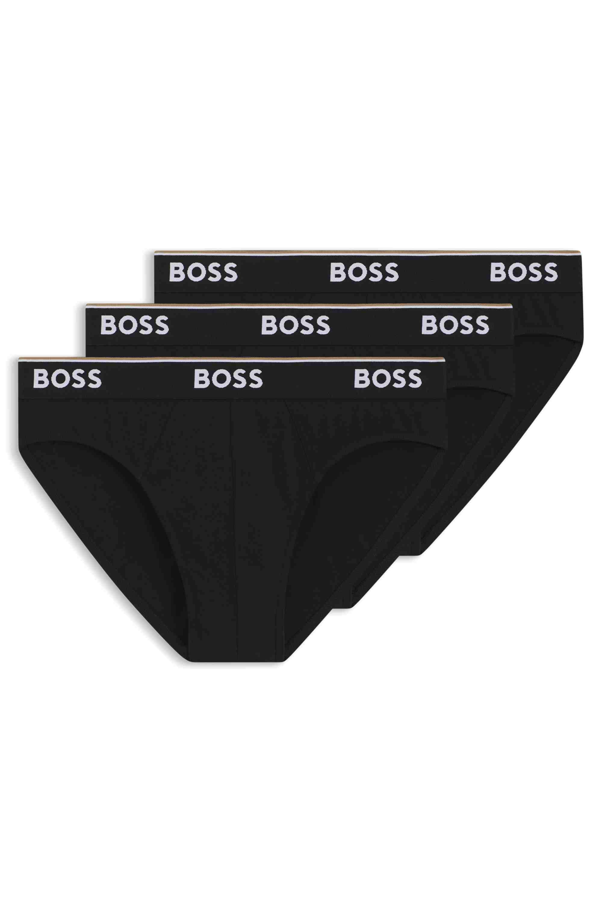 Three-pack of briefs in stretch cotton