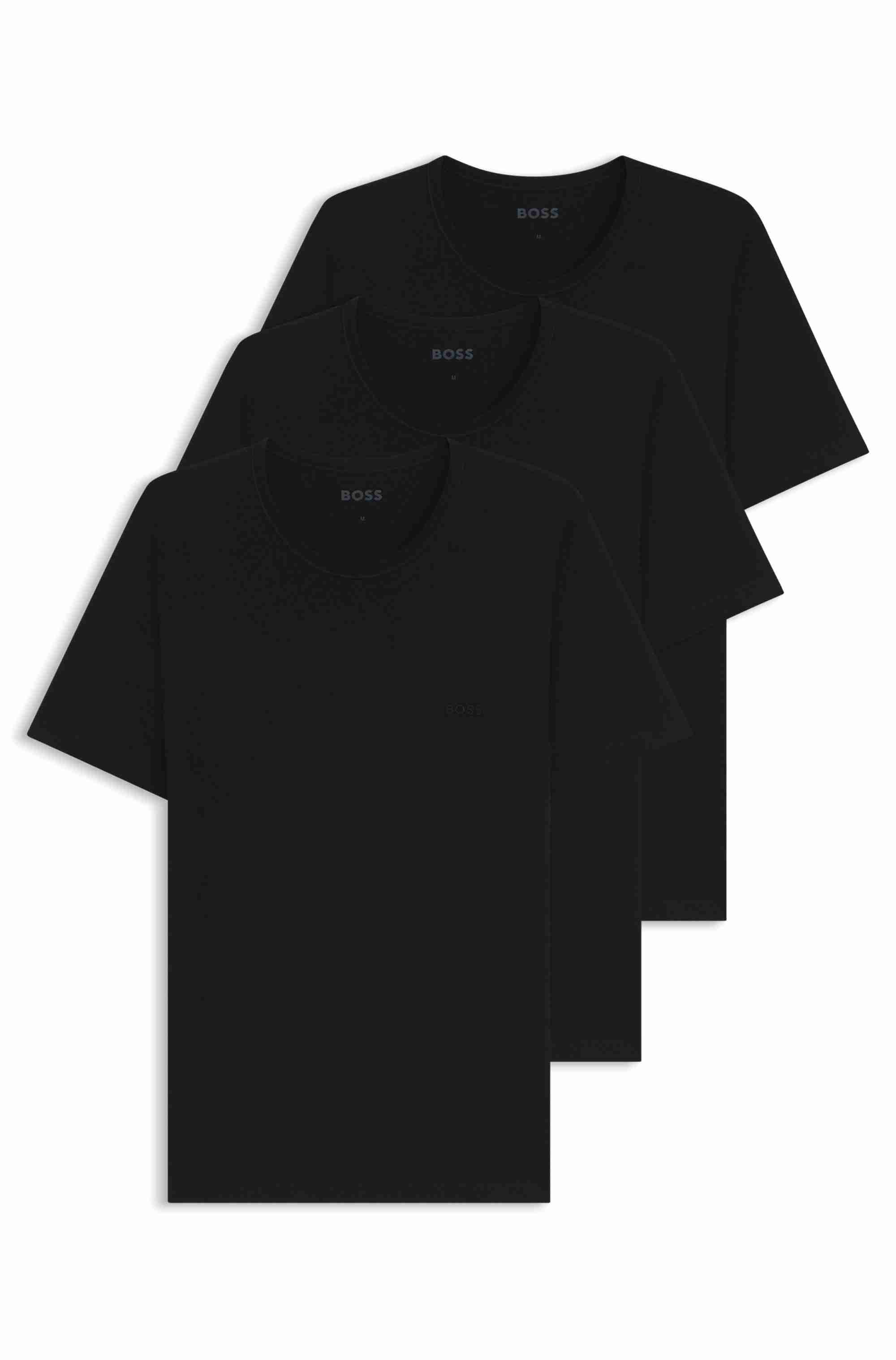 Three-pack of logo-embroidered T-shirts in cotton