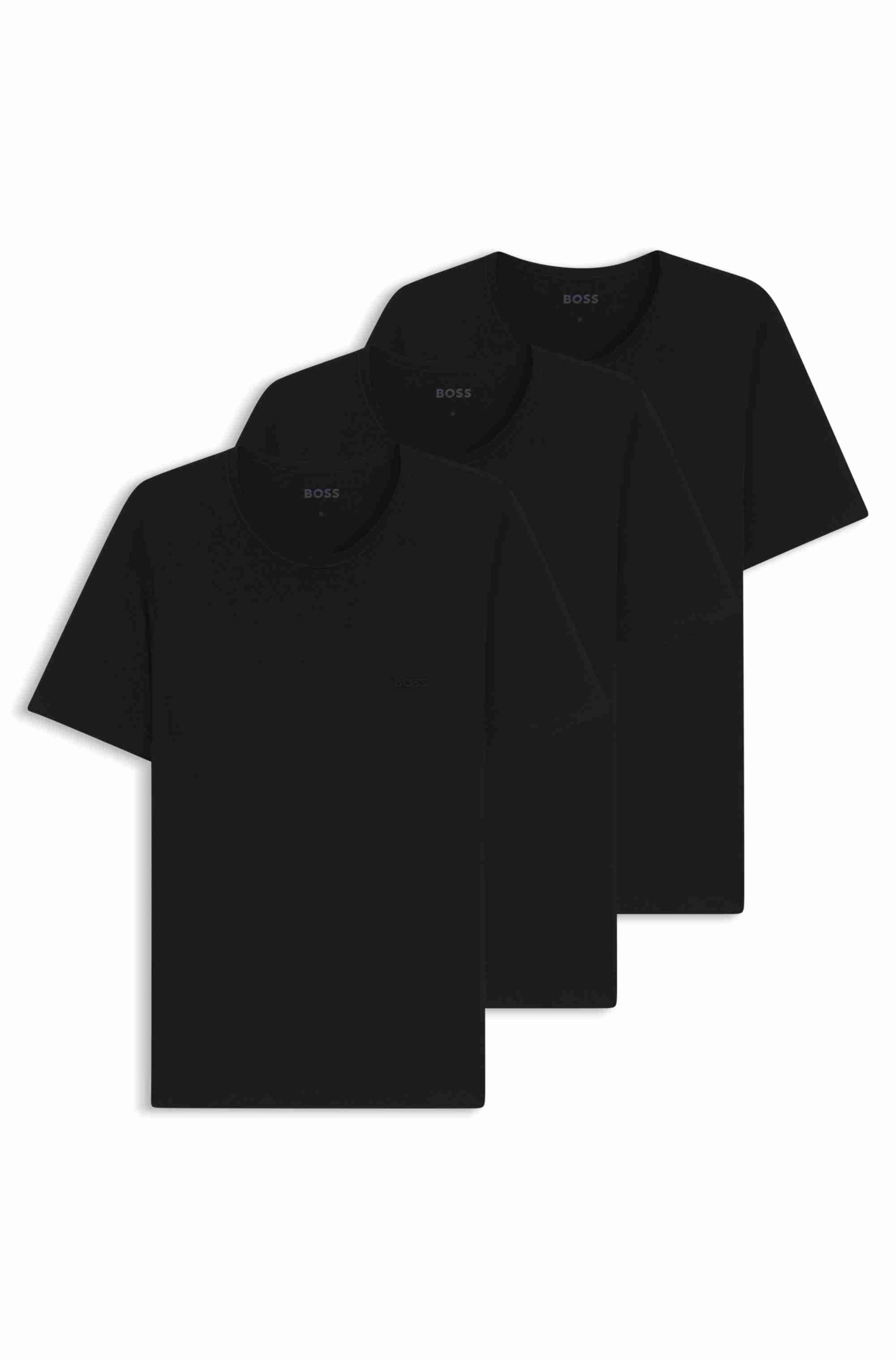 Three-pack of logo-embroidered T-shirts in cotton