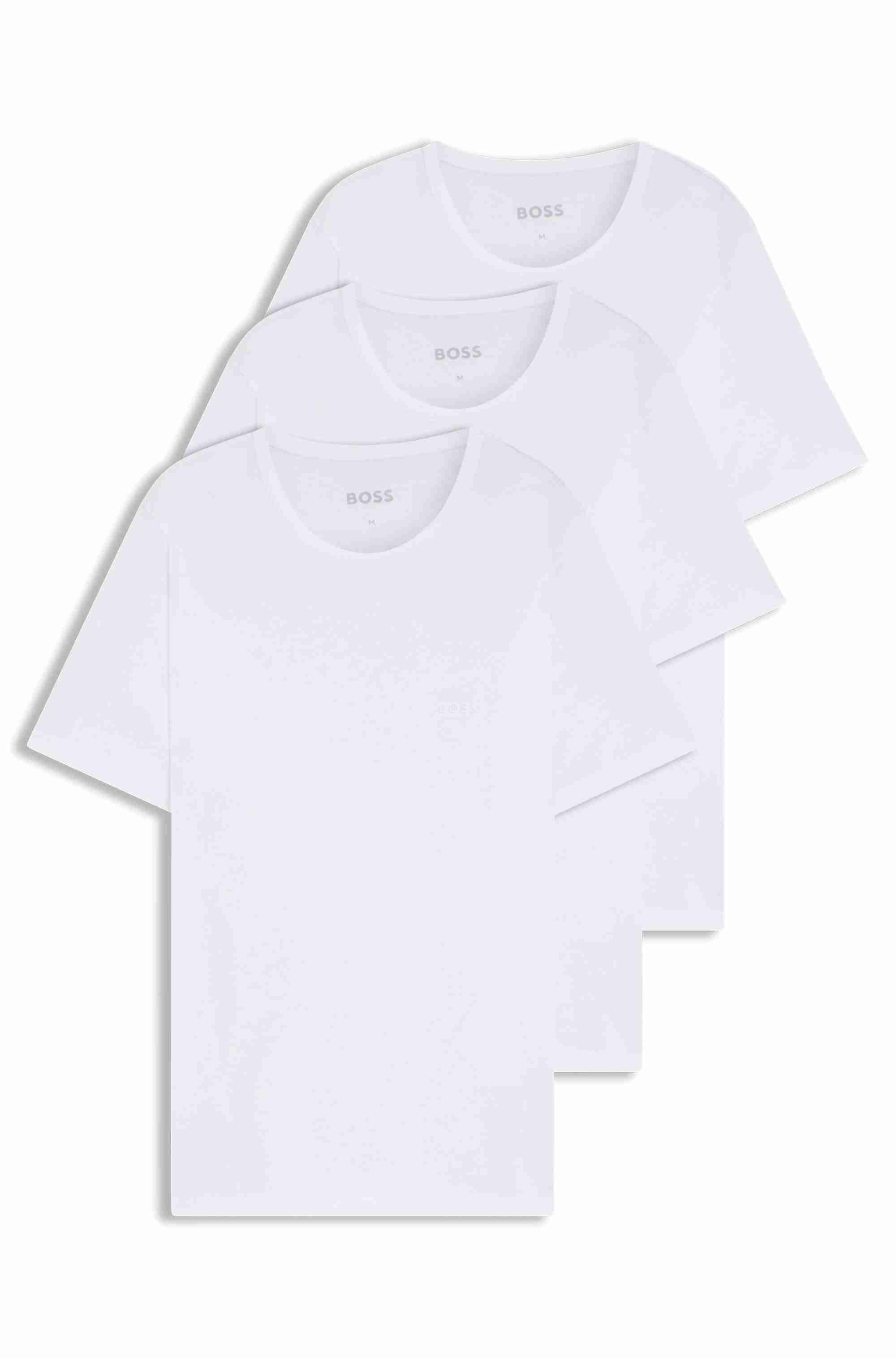Three-pack of logo-embroidered T-shirts in cotton