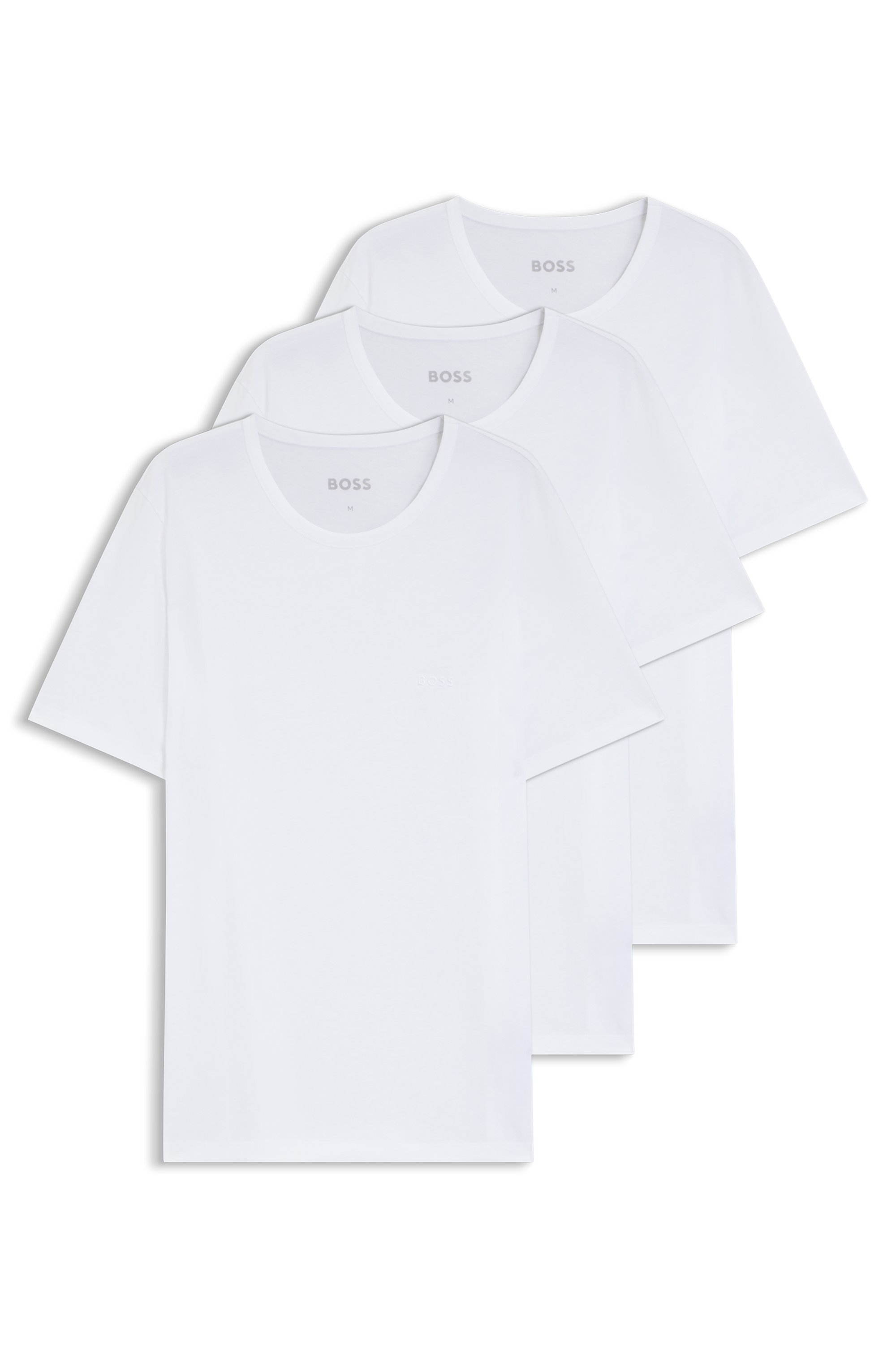 Three-pack of logo-embroidered T-shirts in cotton
