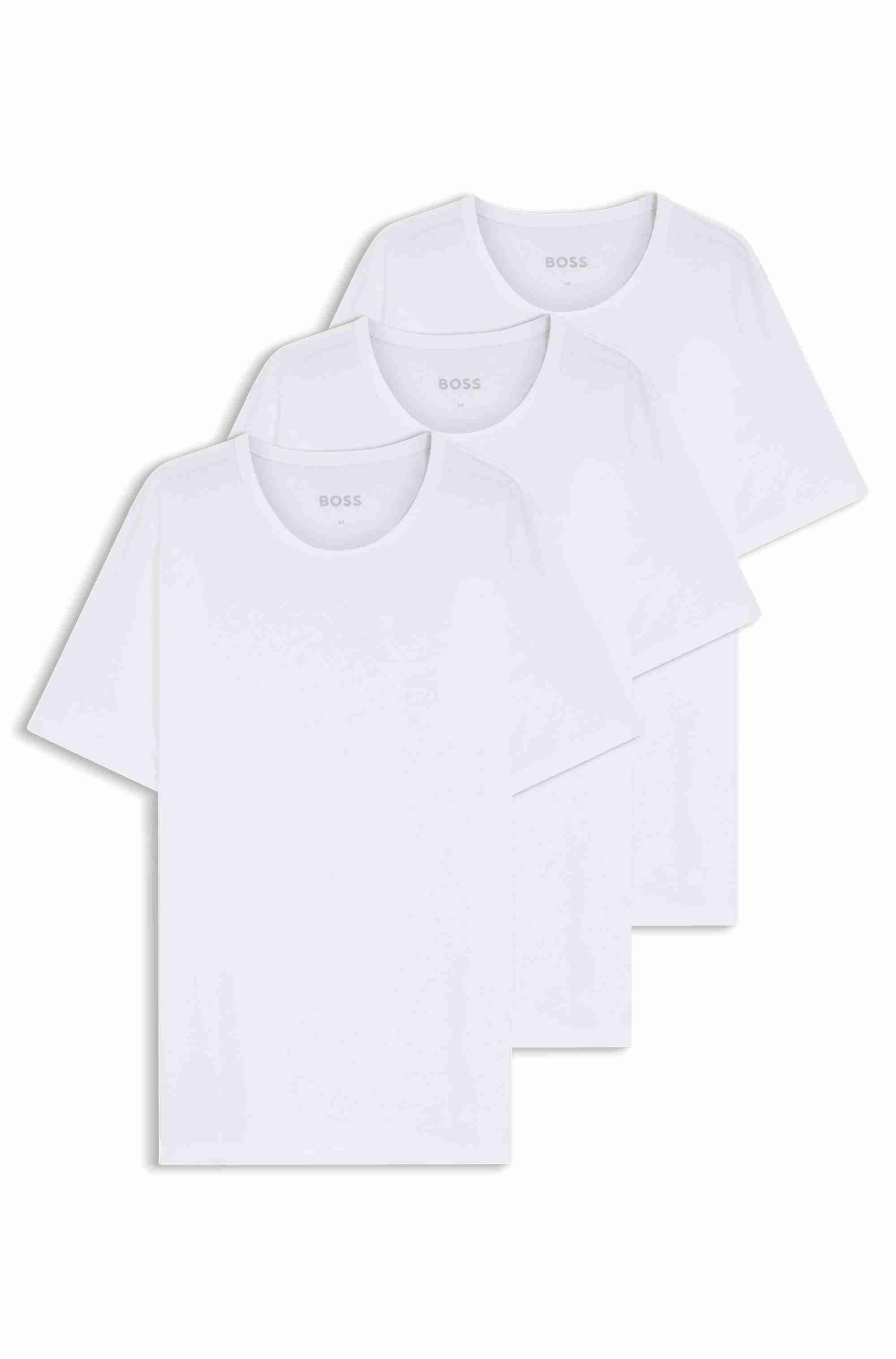 Three-pack of logo-embroidered T-shirts in cotton