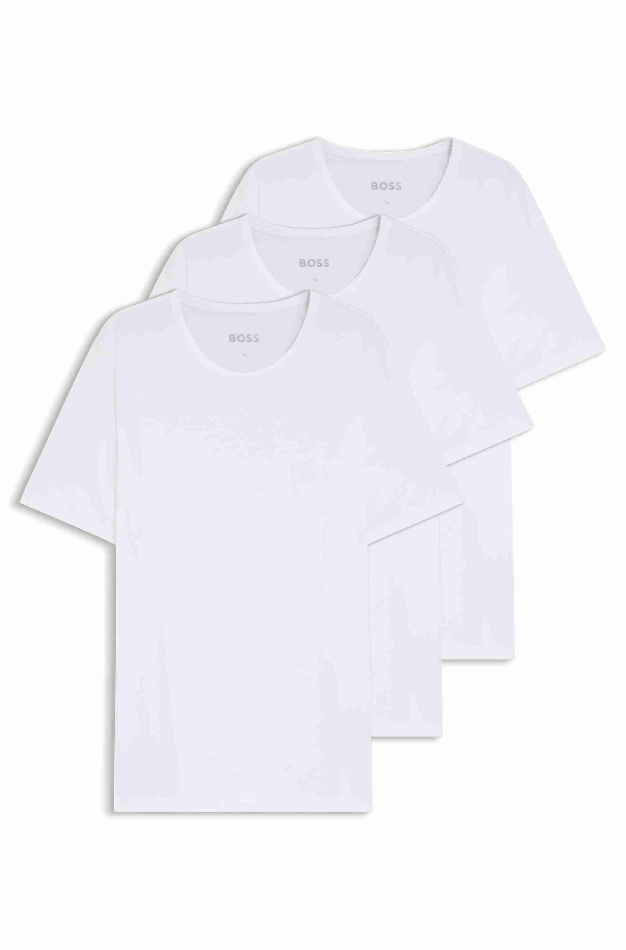 Three-pack of logo-embroidered T-shirts in cotton