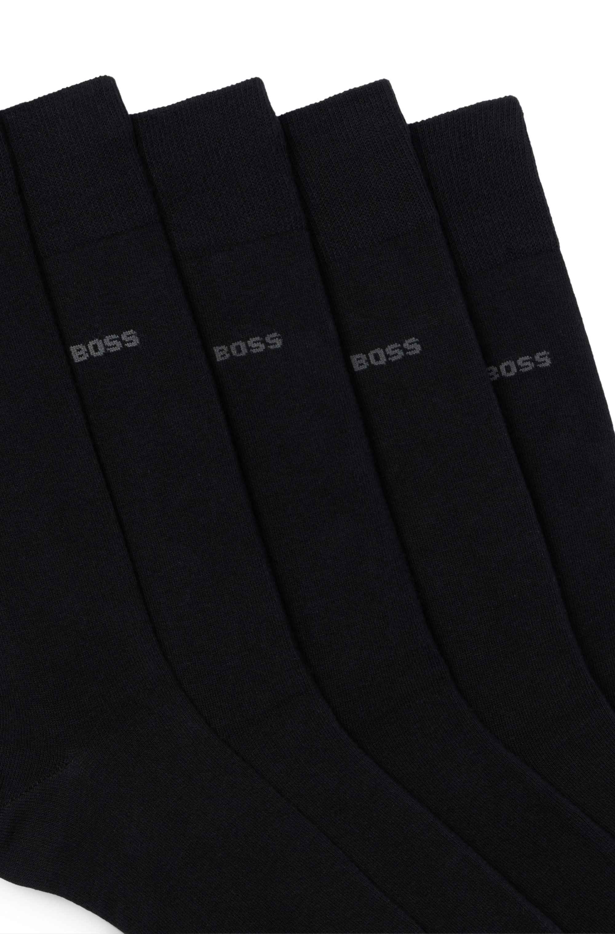 Five-pack of regular-length socks in a cotton blend