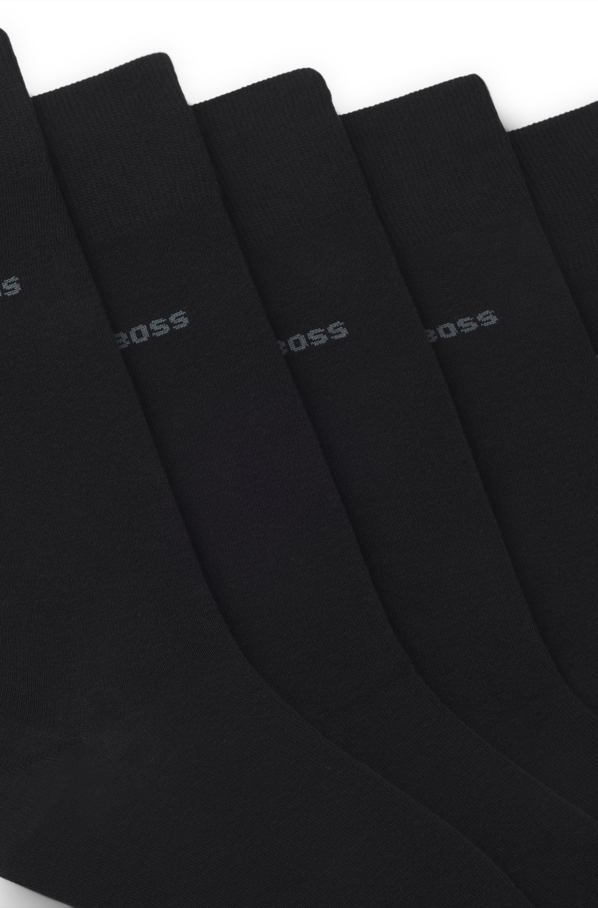 Five-pack of regular-length socks in a cotton blend