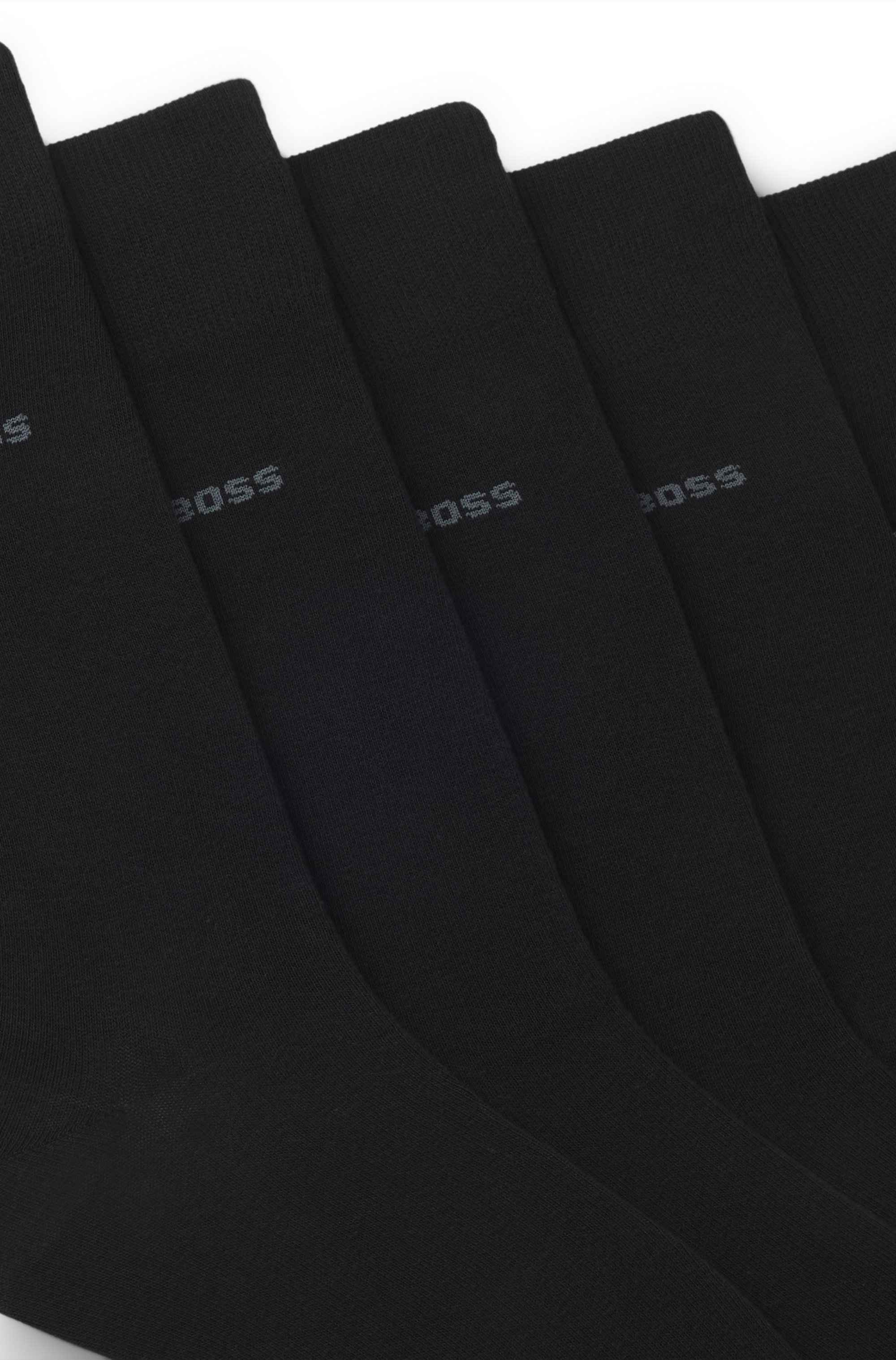 Five-pack of regular-length socks in a cotton blend