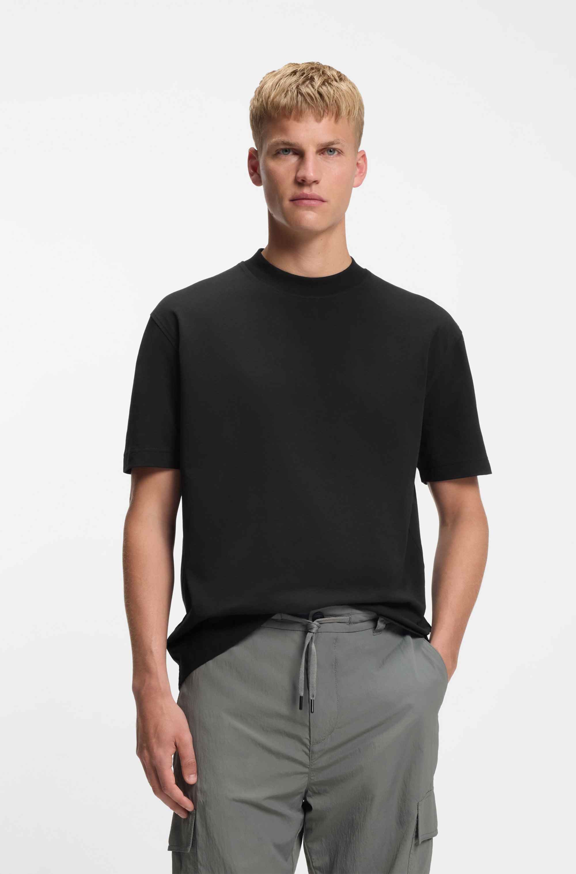 Oversized-fit T-shirt in cotton jersey