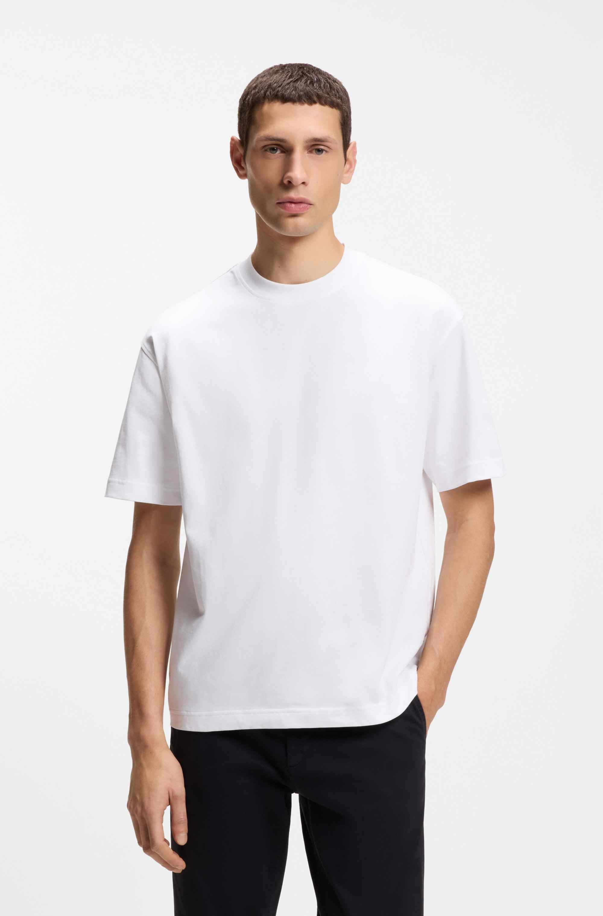 Oversized-fit T-shirt in cotton jersey