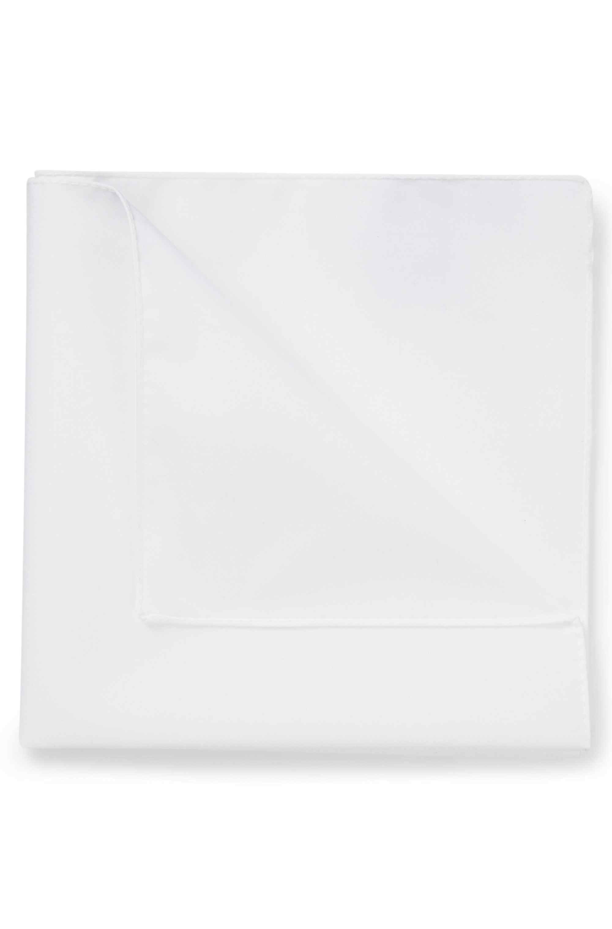 Italian-made pocket square in easy-iron cotton