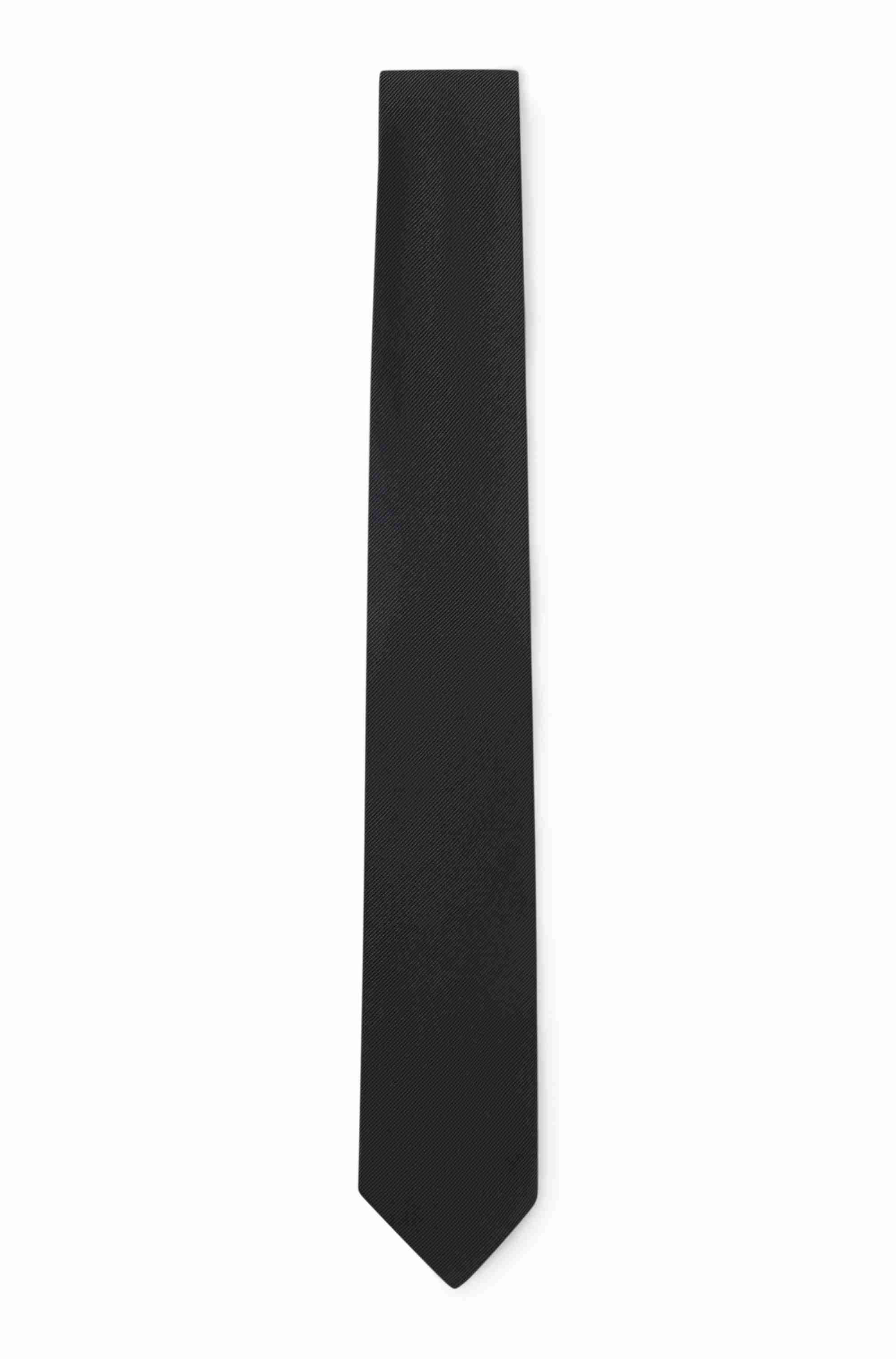 Formal tie in silk jacquard