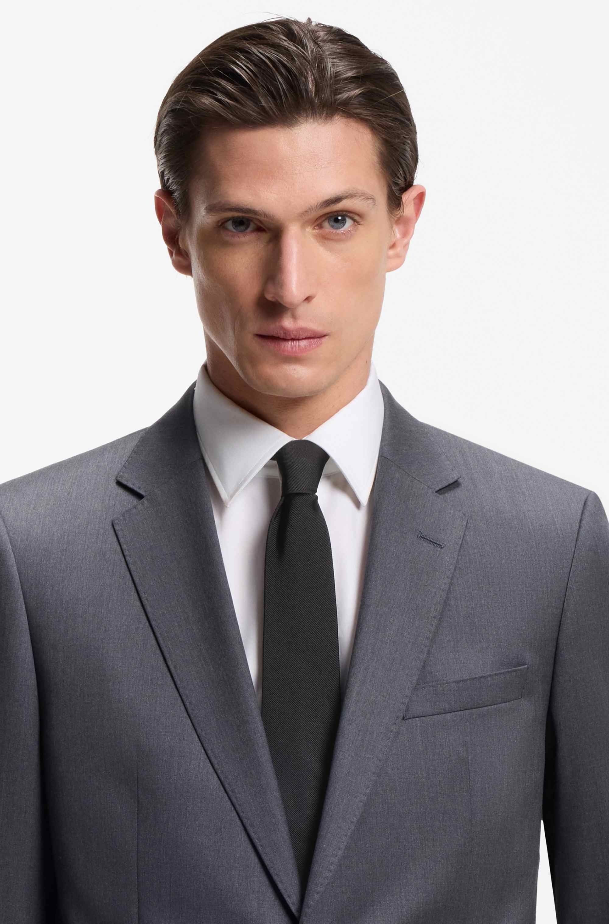 Formal tie in silk jacquard