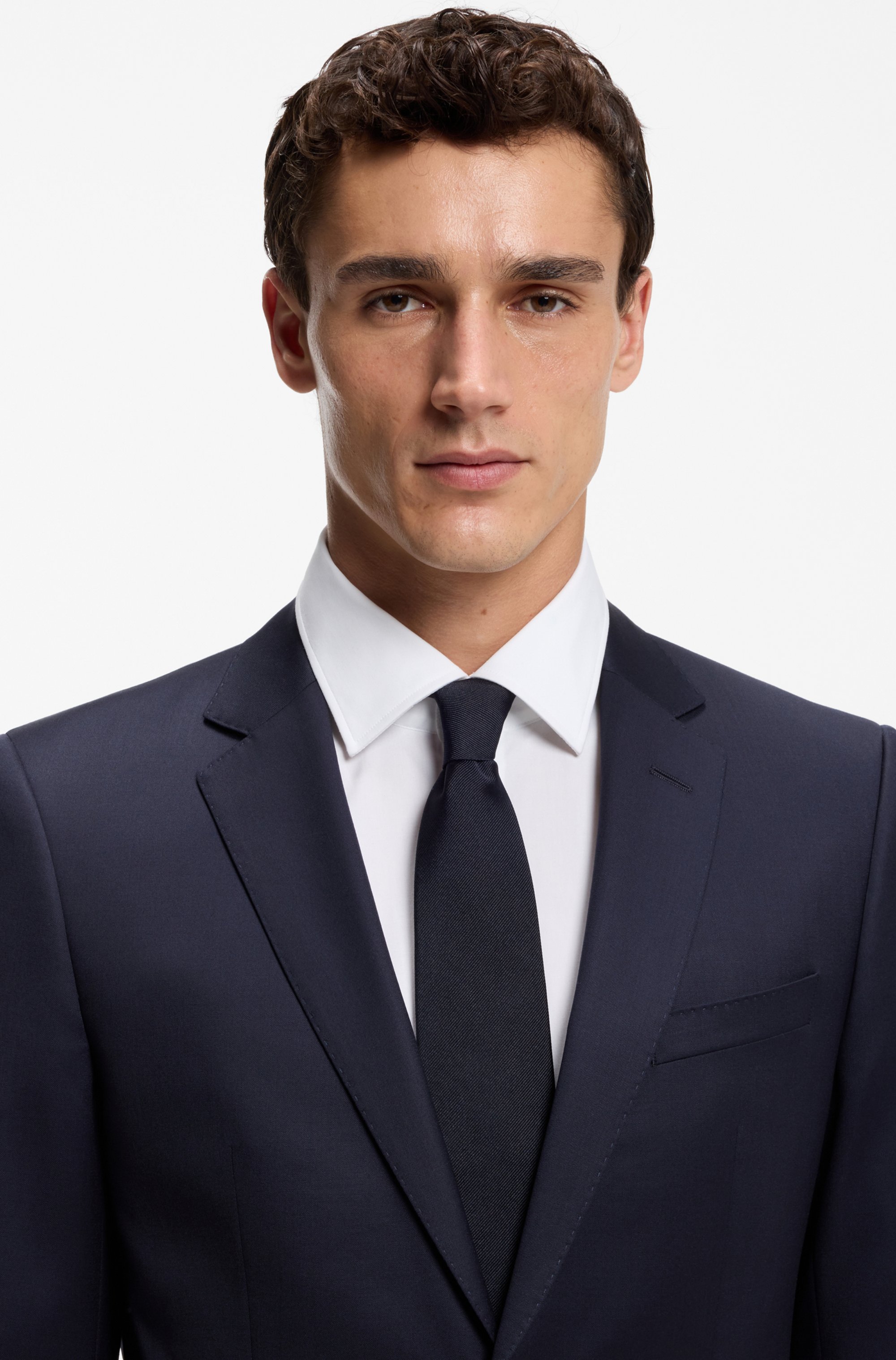 Formal tie in silk jacquard