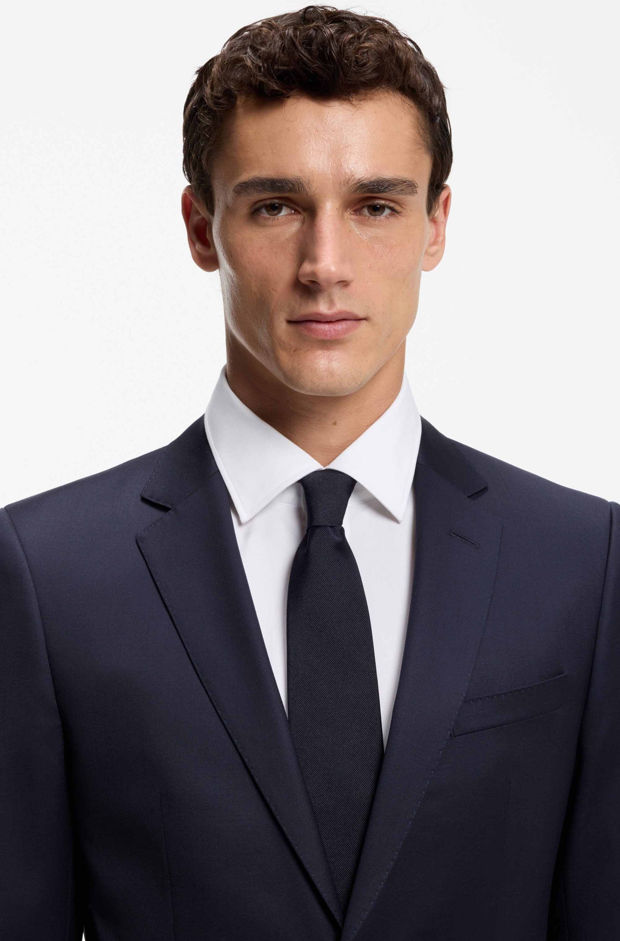 Formal tie in silk jacquard