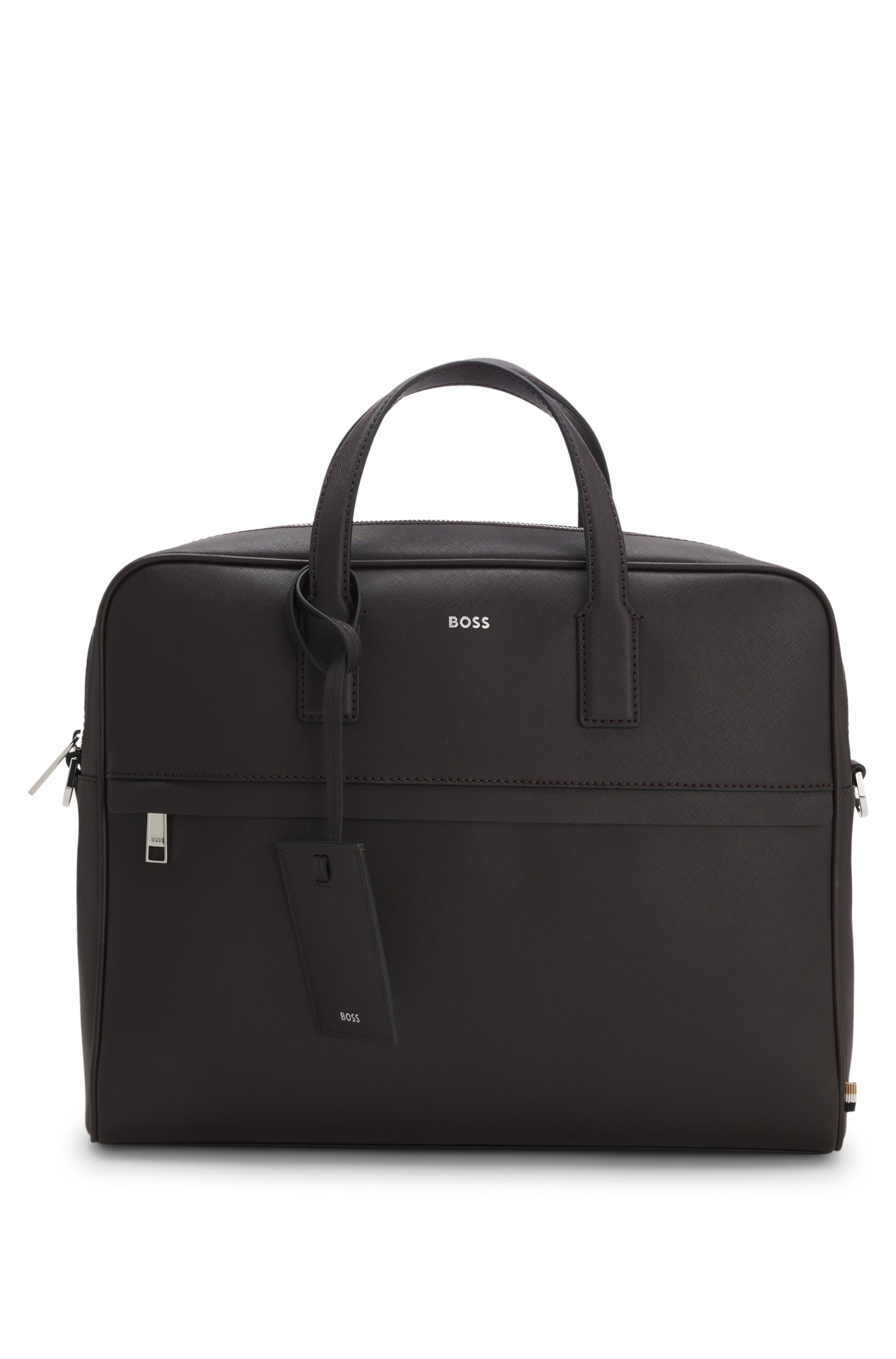 Document case with foil-print logo