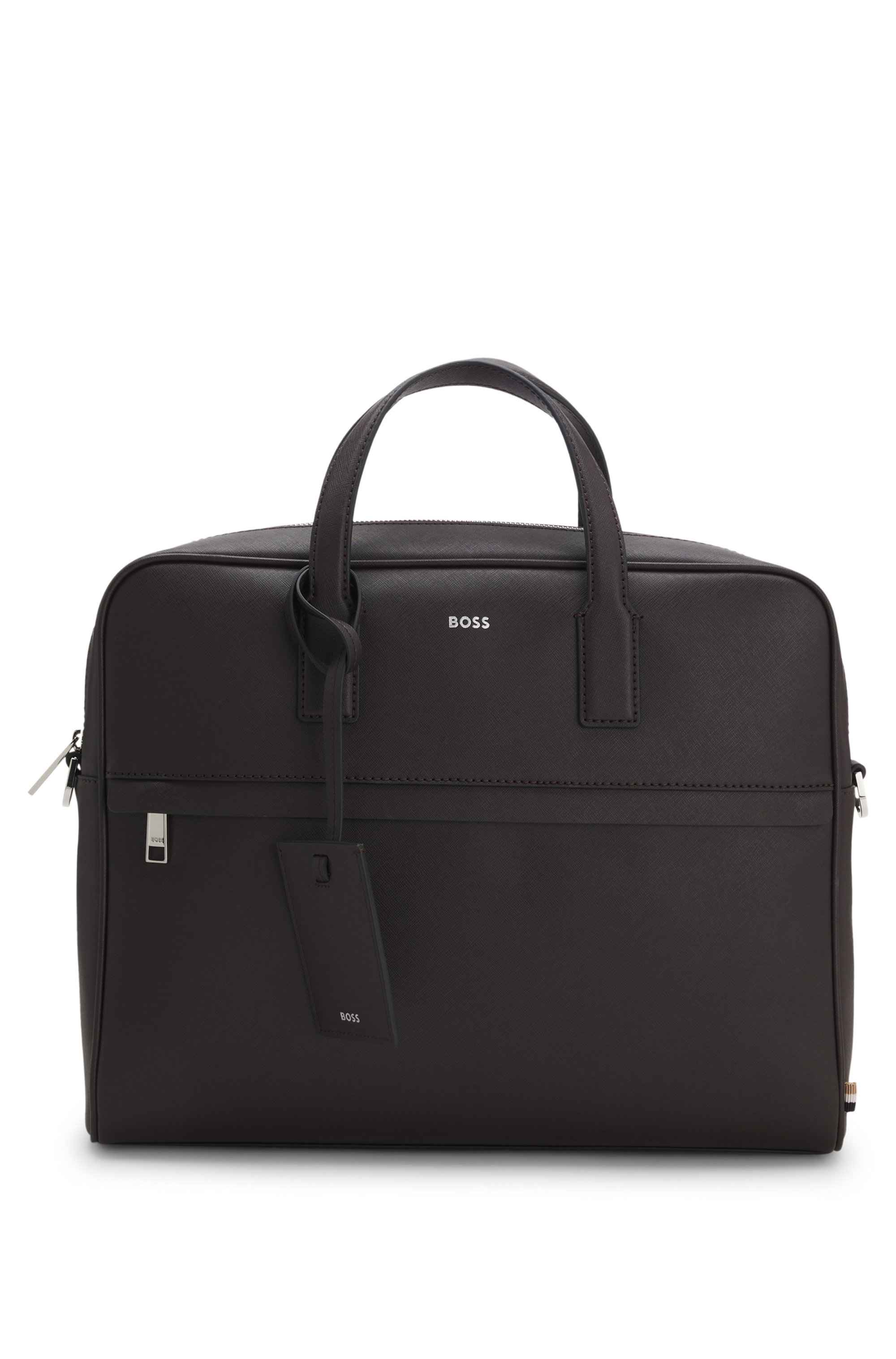 Structured document case with foil-print logo