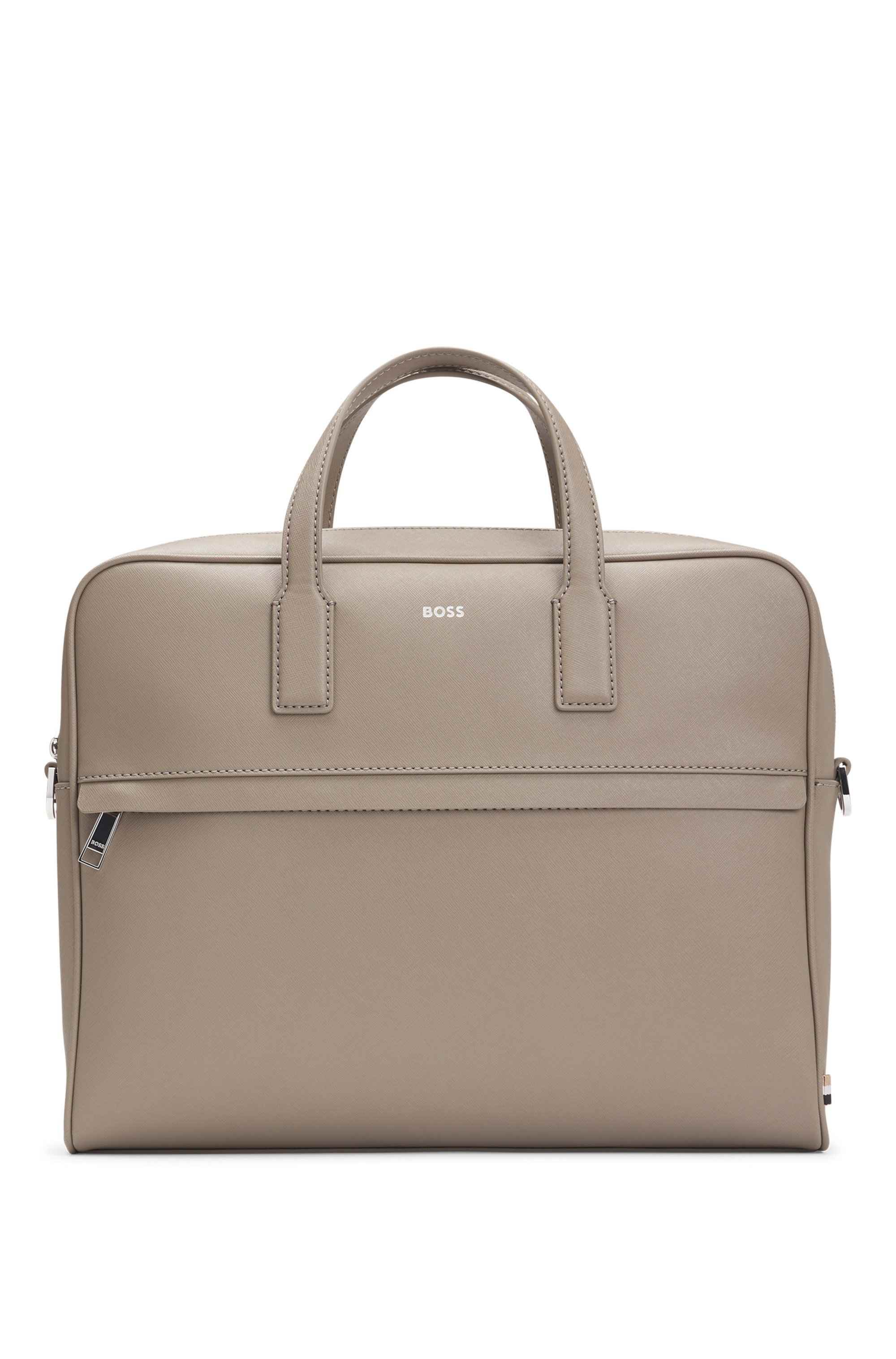 Document case with foil-print logo