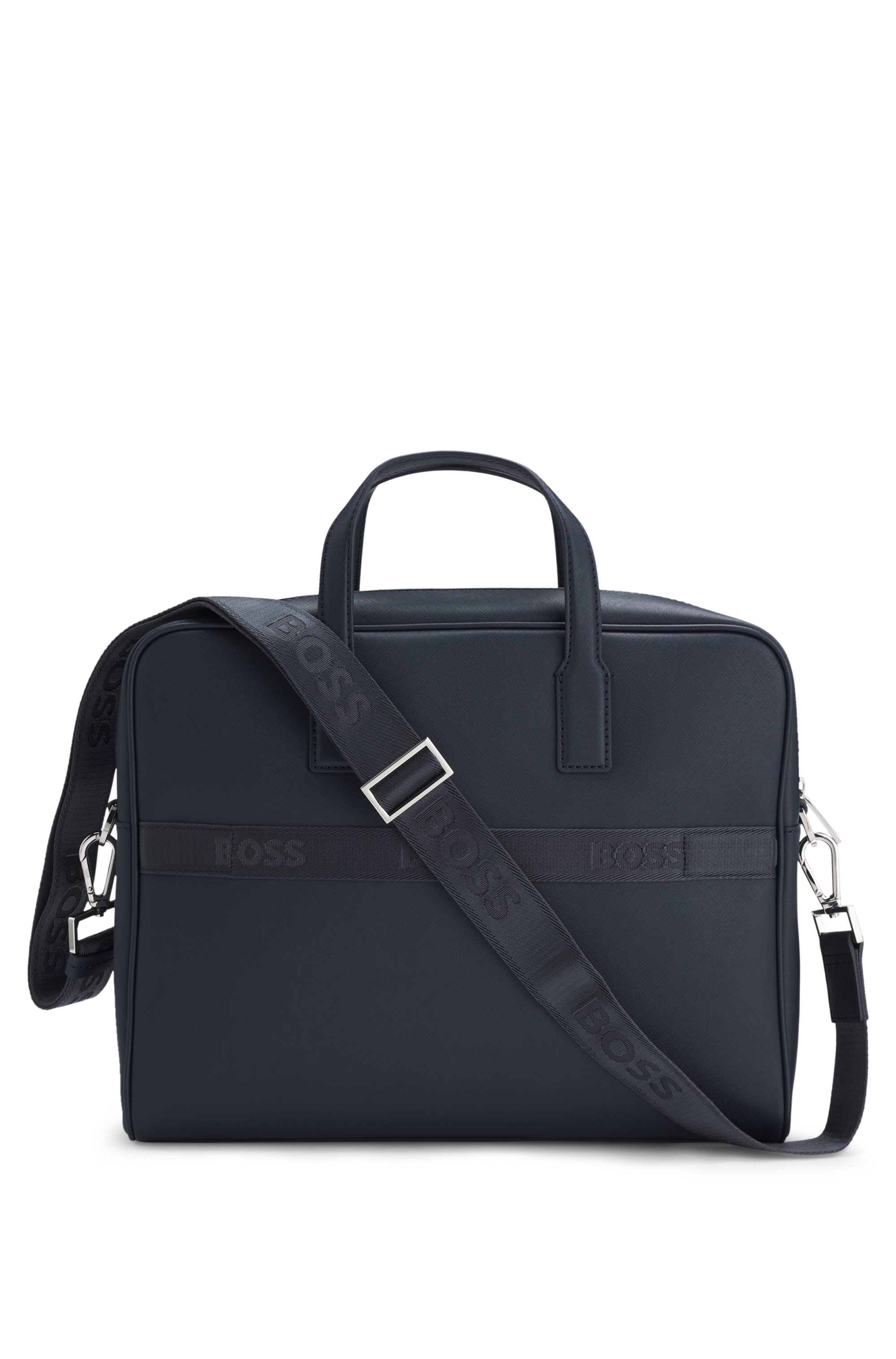 Document case with foil-print logo