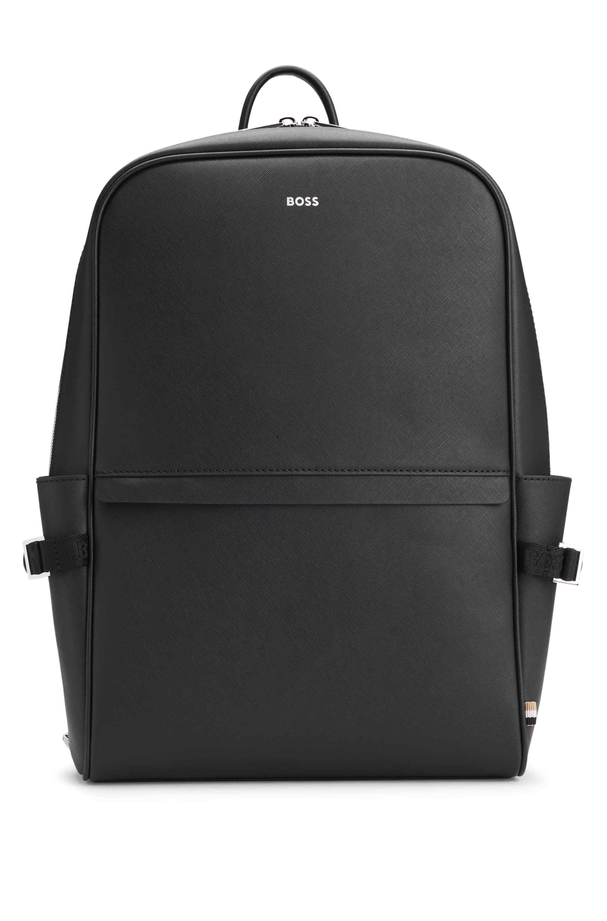 Backpack with foil-print logo