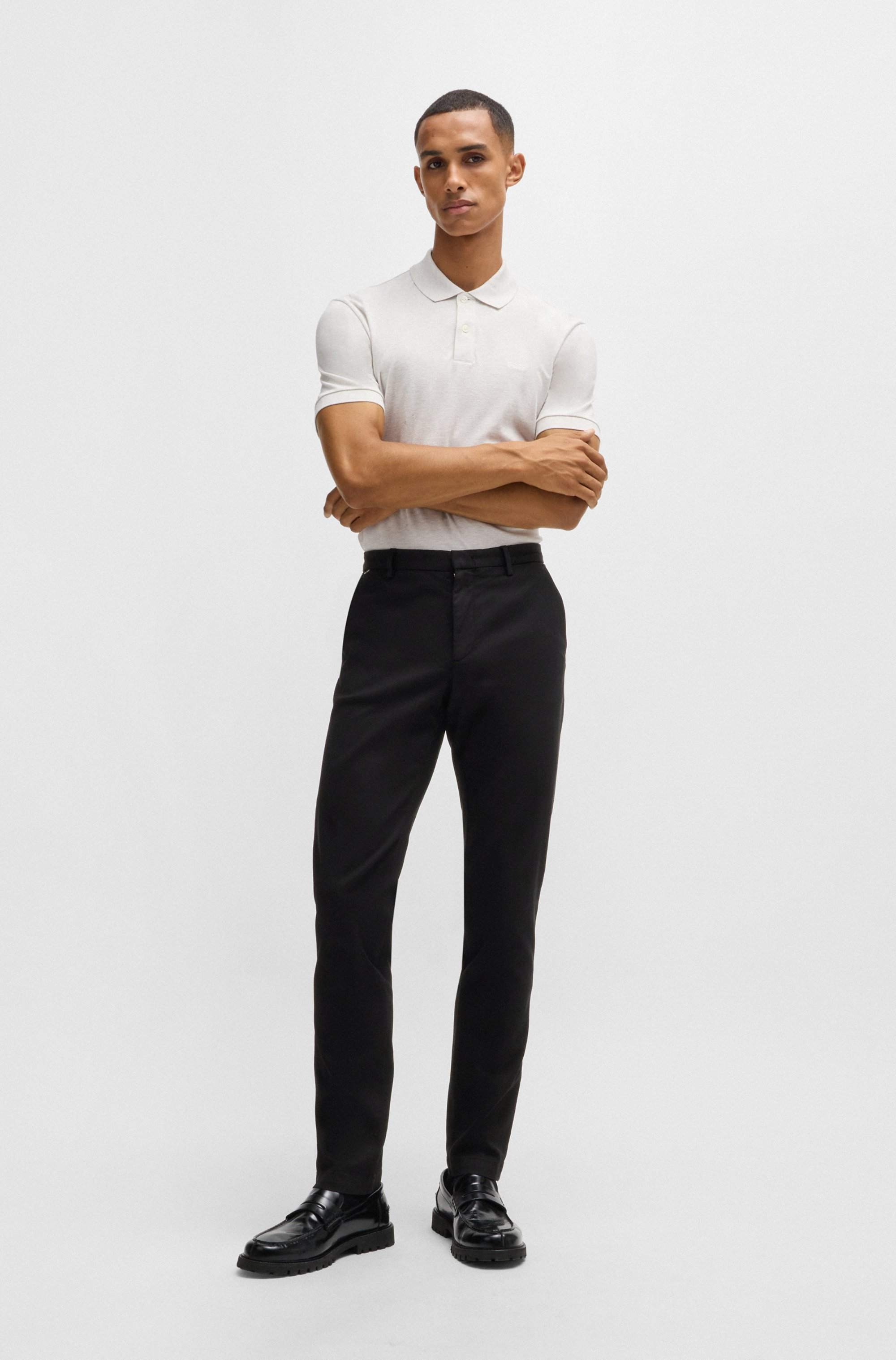 Slim-fit chinos in a stretch-cotton blend