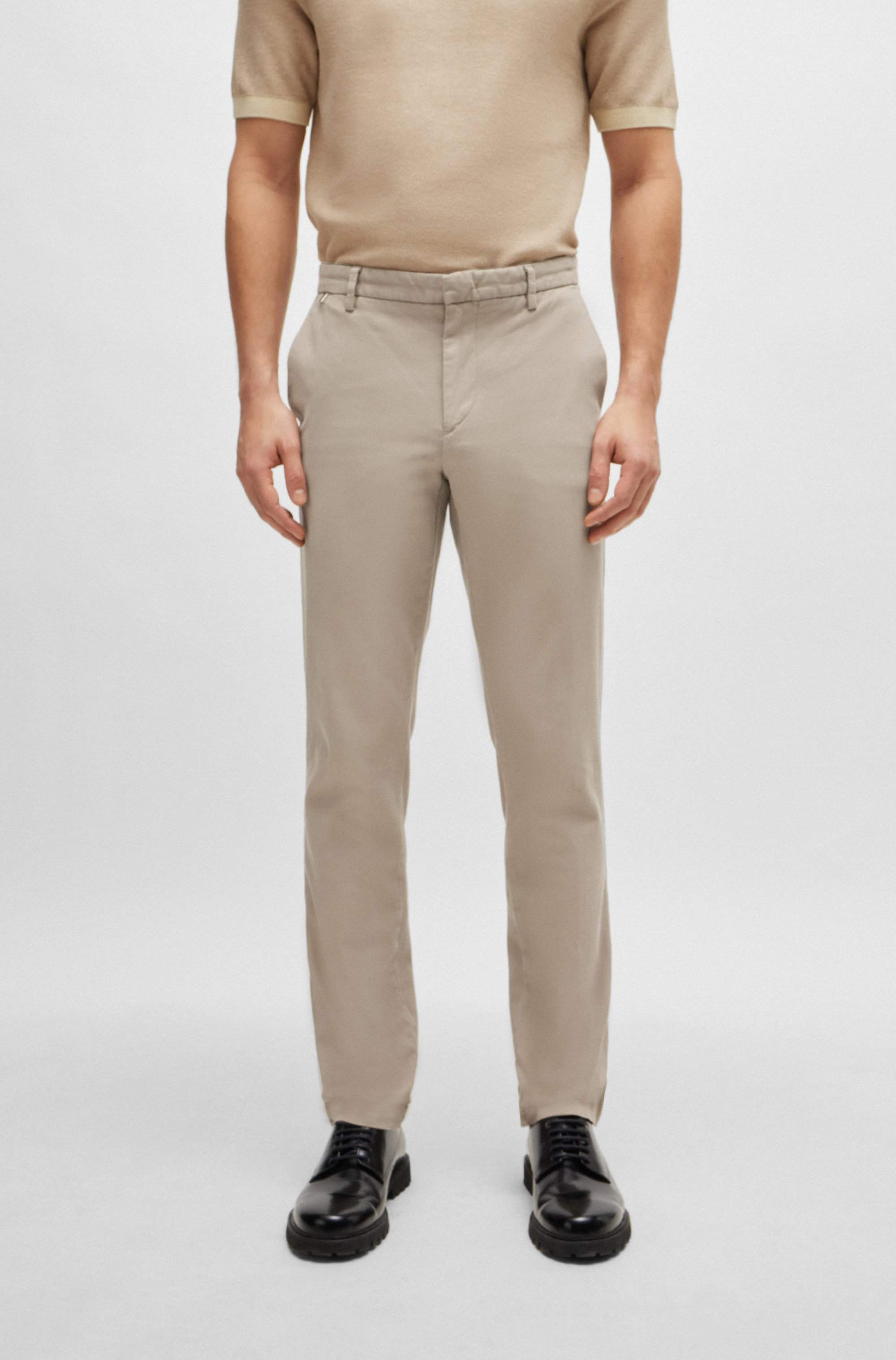 Slim-fit chinos in a stretch-cotton blend