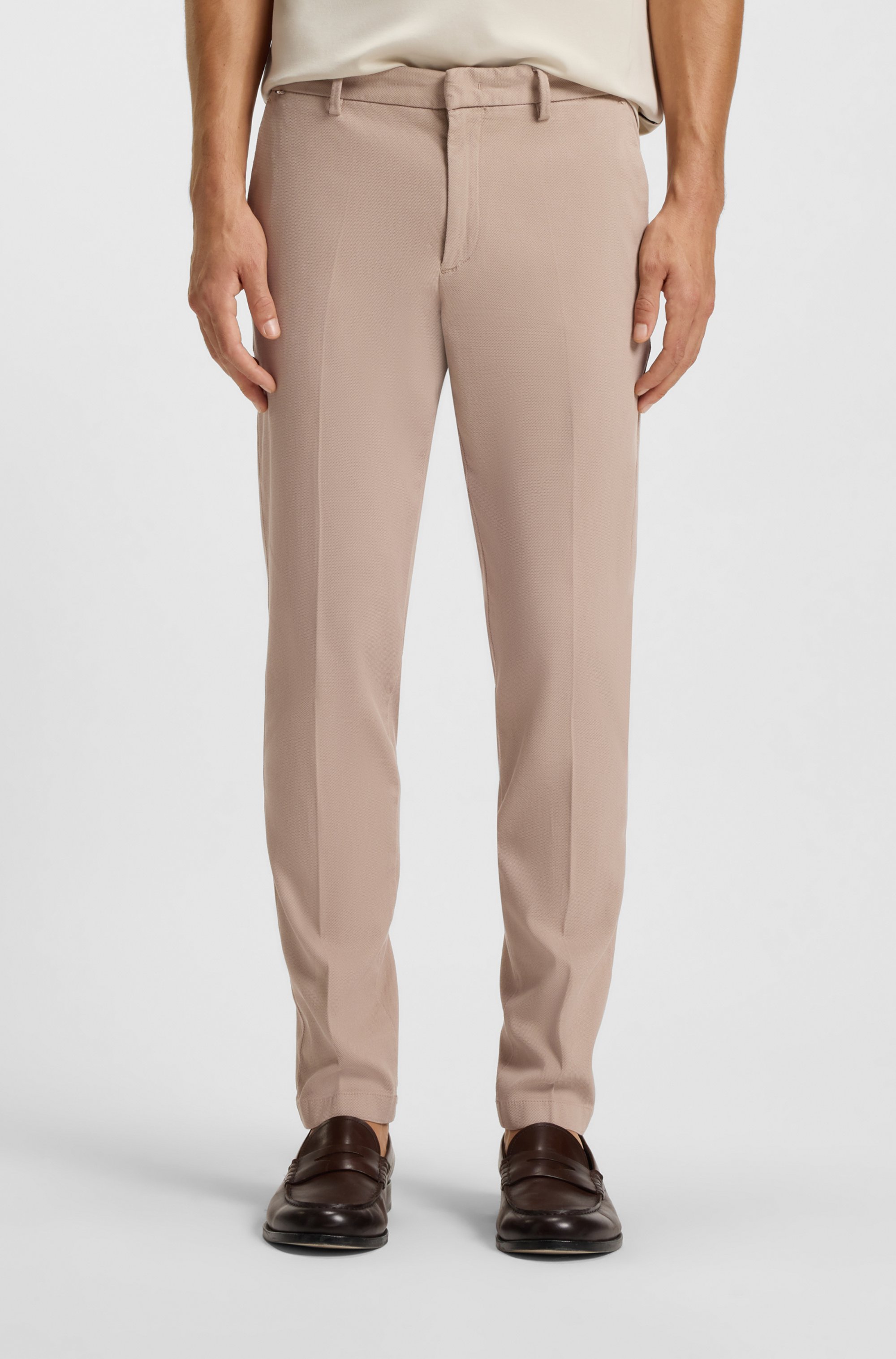 Slim-fit chinos in a stretch-cotton blend