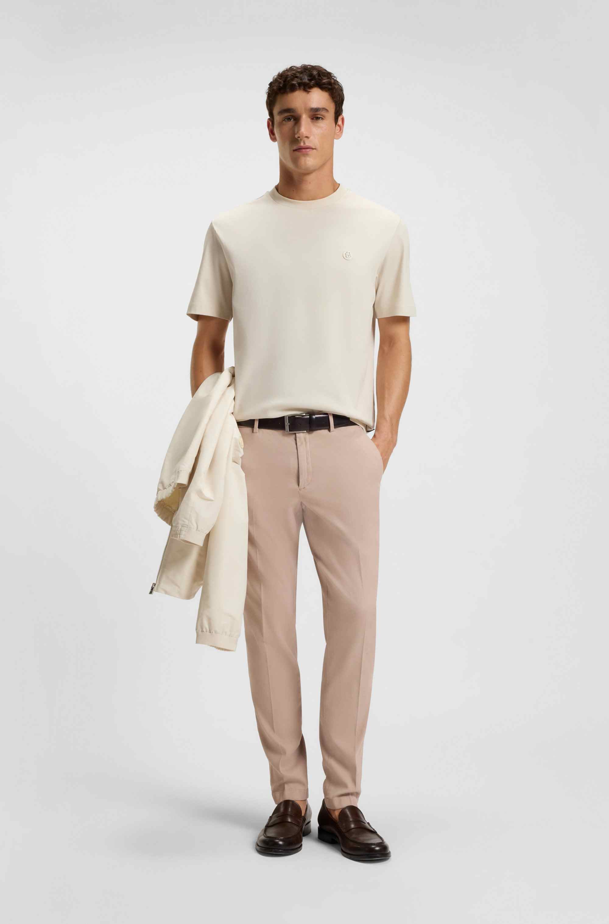 Slim-fit chinos in a stretch-cotton blend
