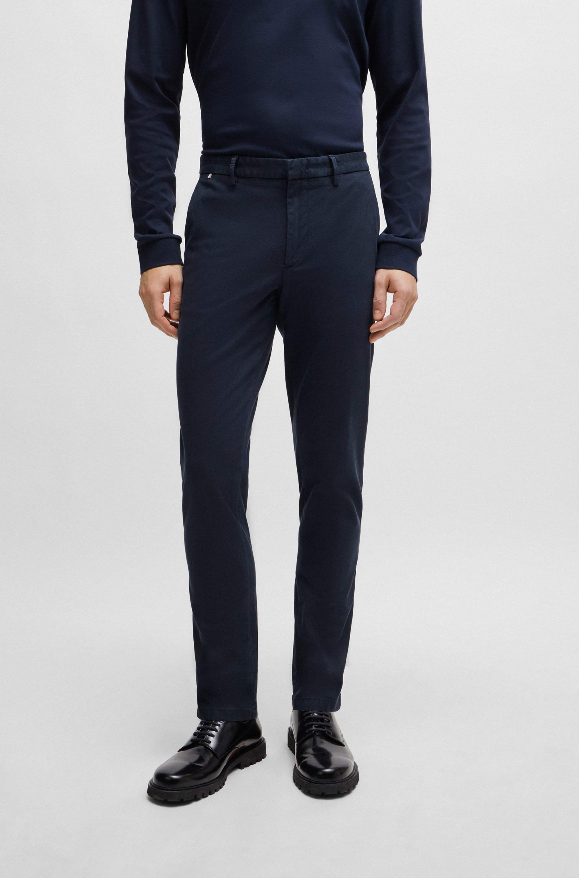 Slim-fit chinos in a stretch-cotton blend