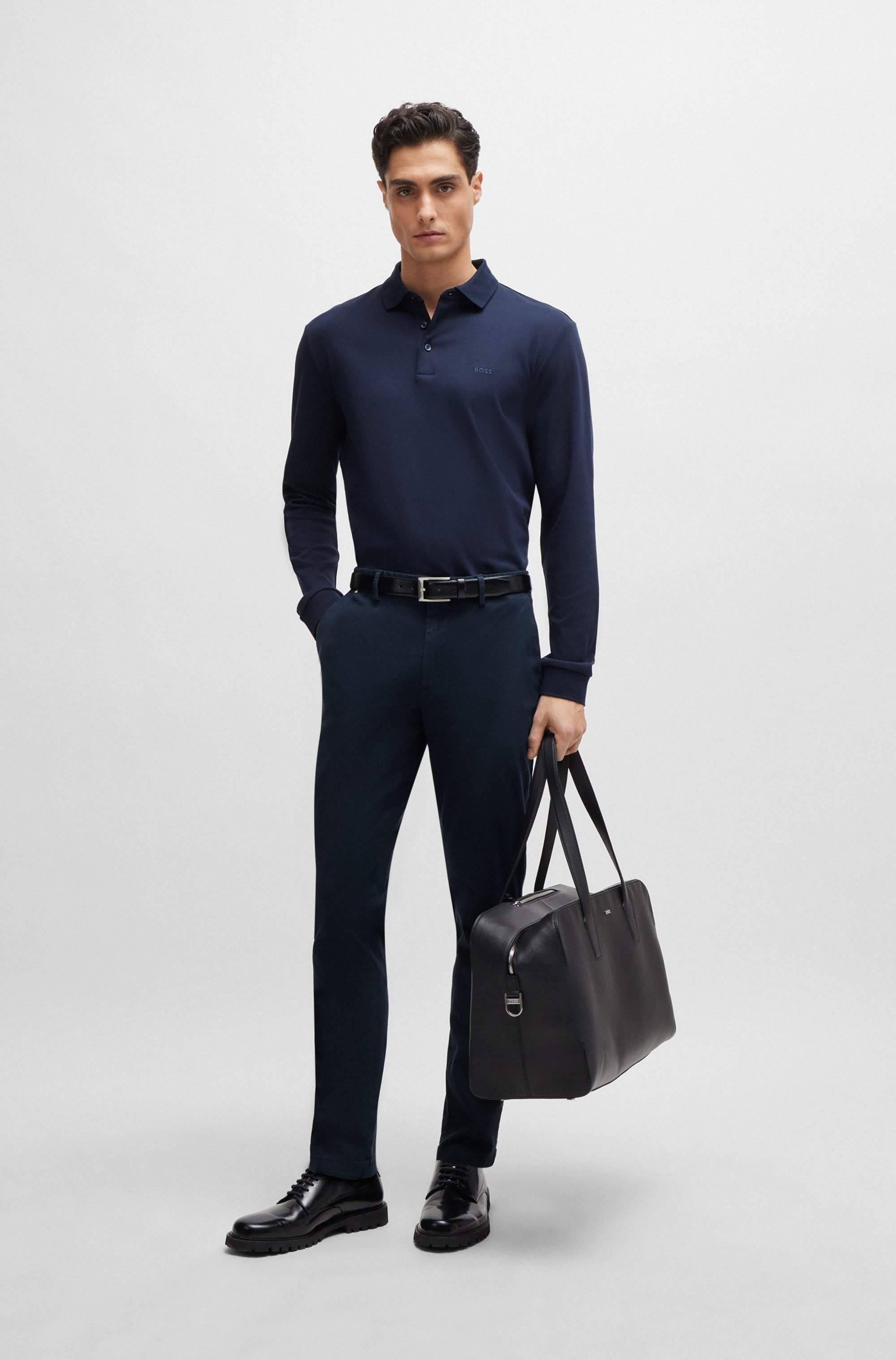 Slim-fit chinos in a stretch-cotton blend