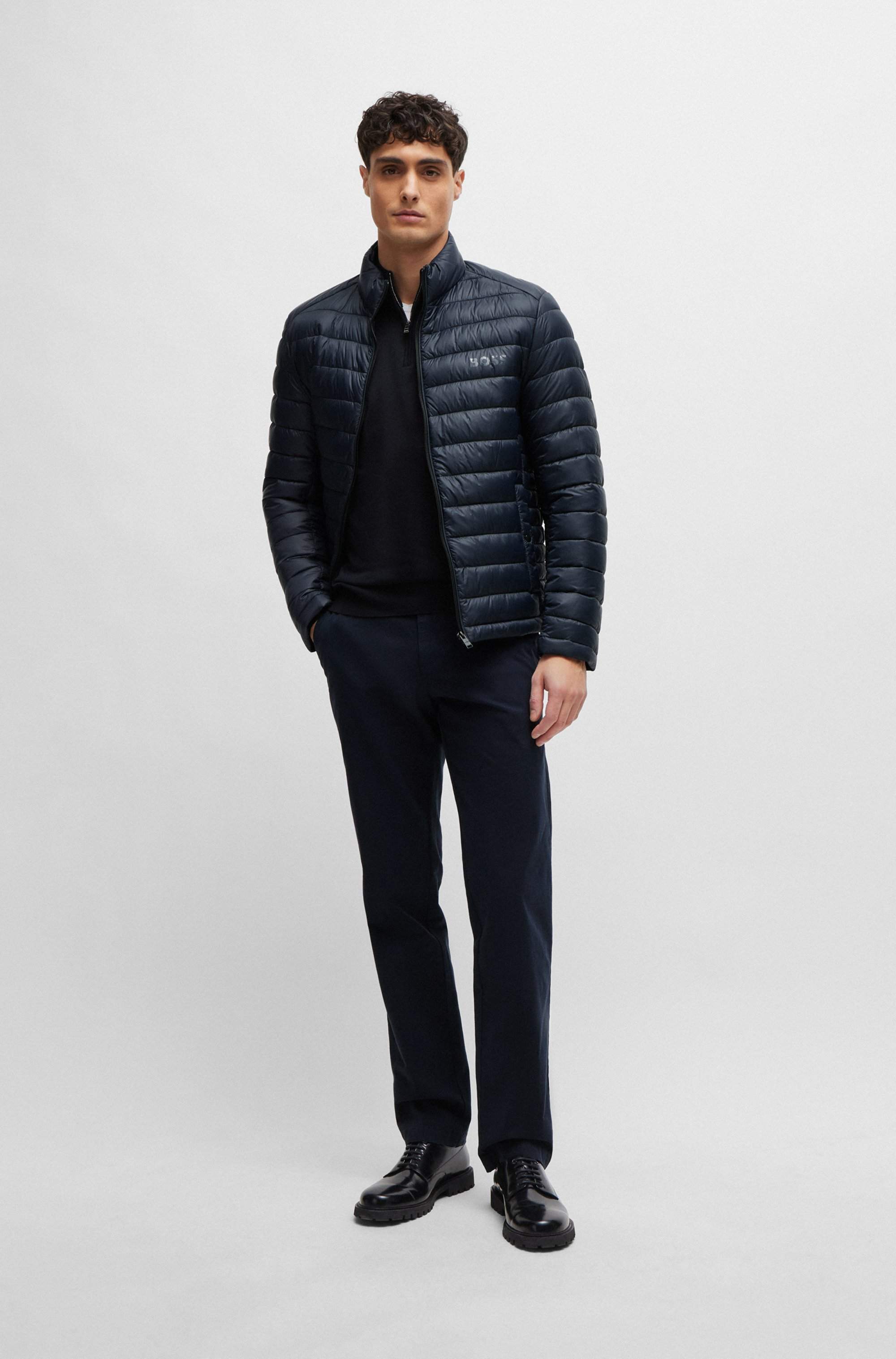 Regular-fit chinos in stretch-cotton gabardine