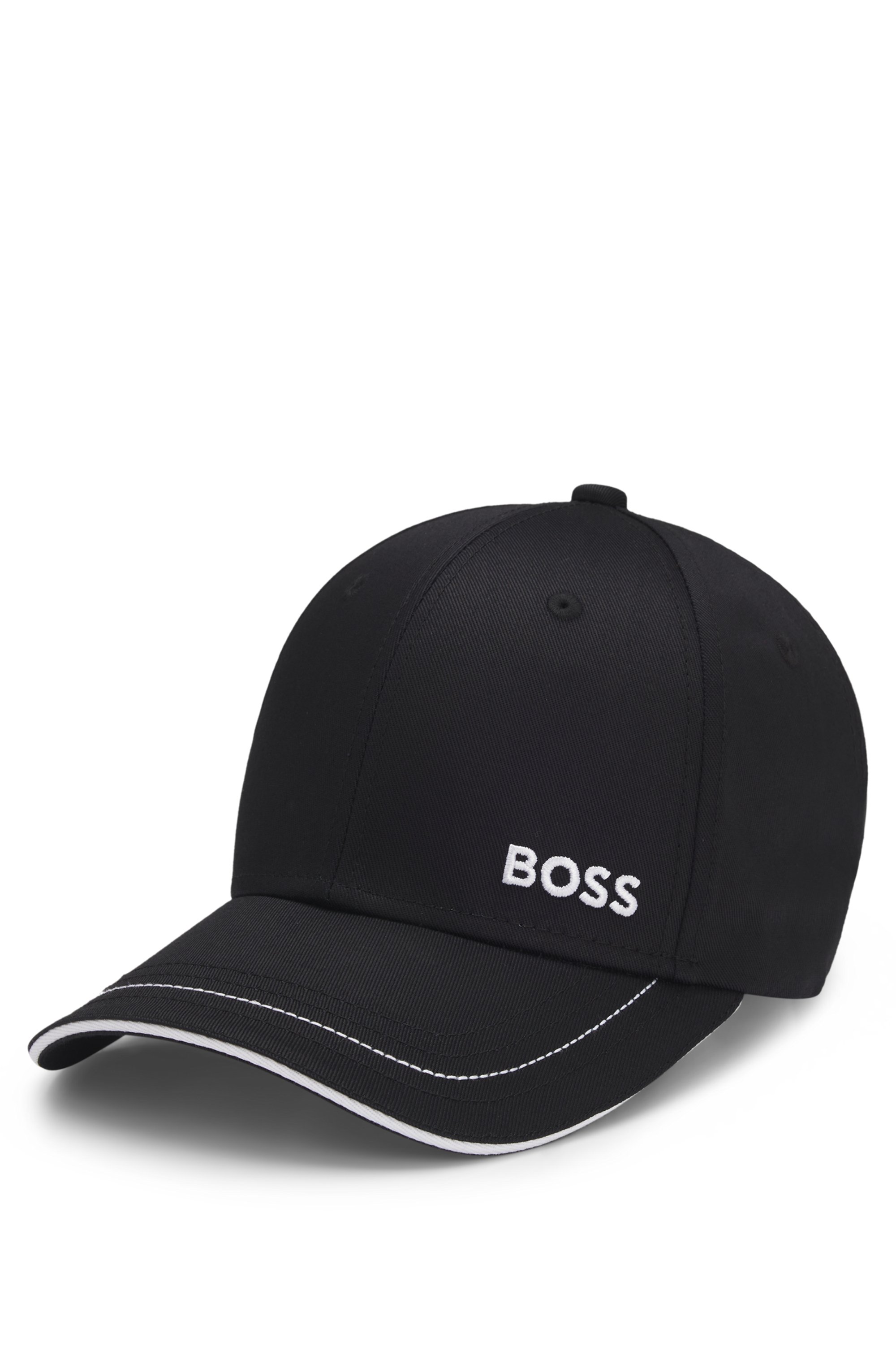 Cotton-twill cap with embroidered logo