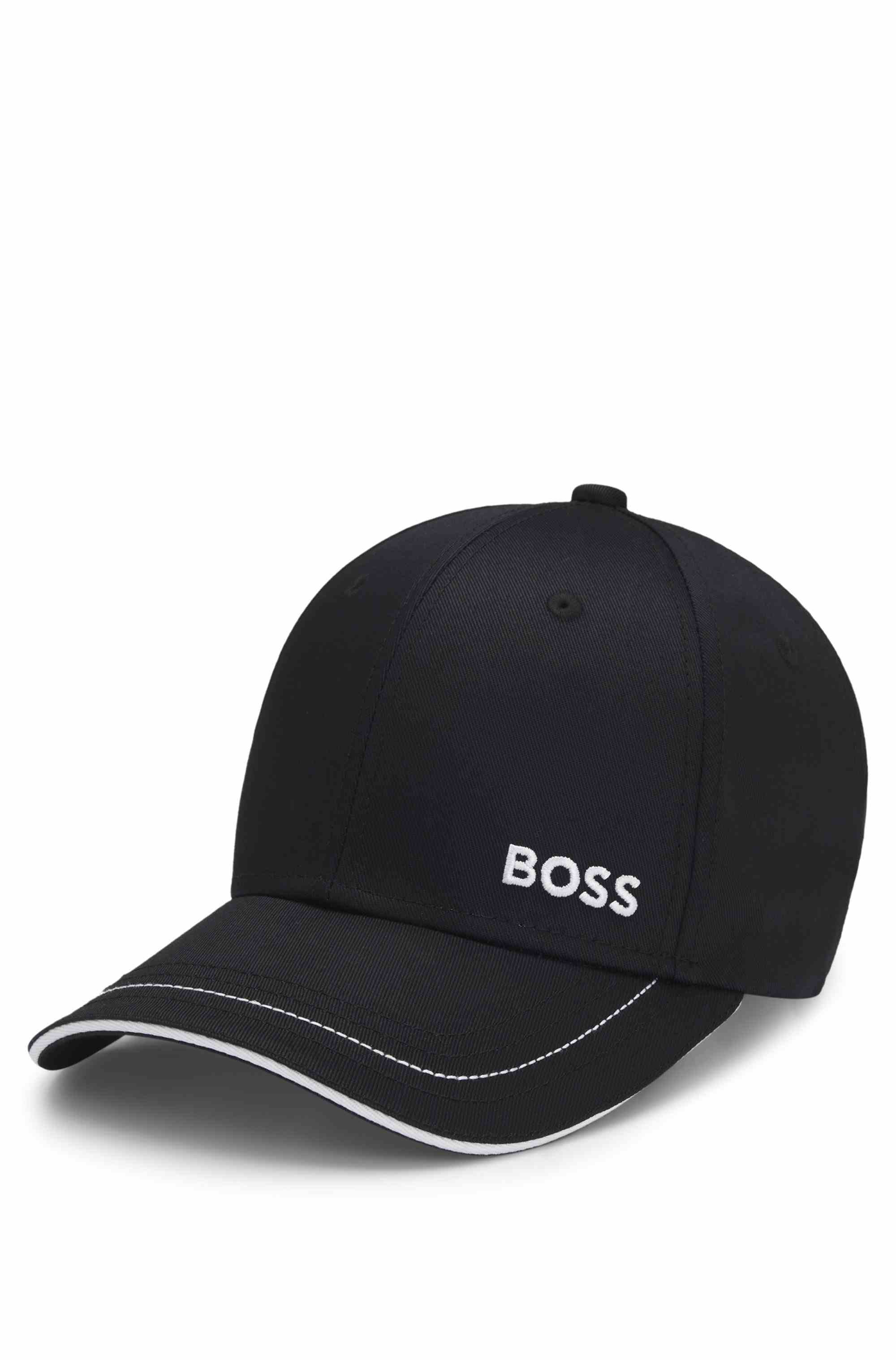 Cotton-twill cap with embroidered logo