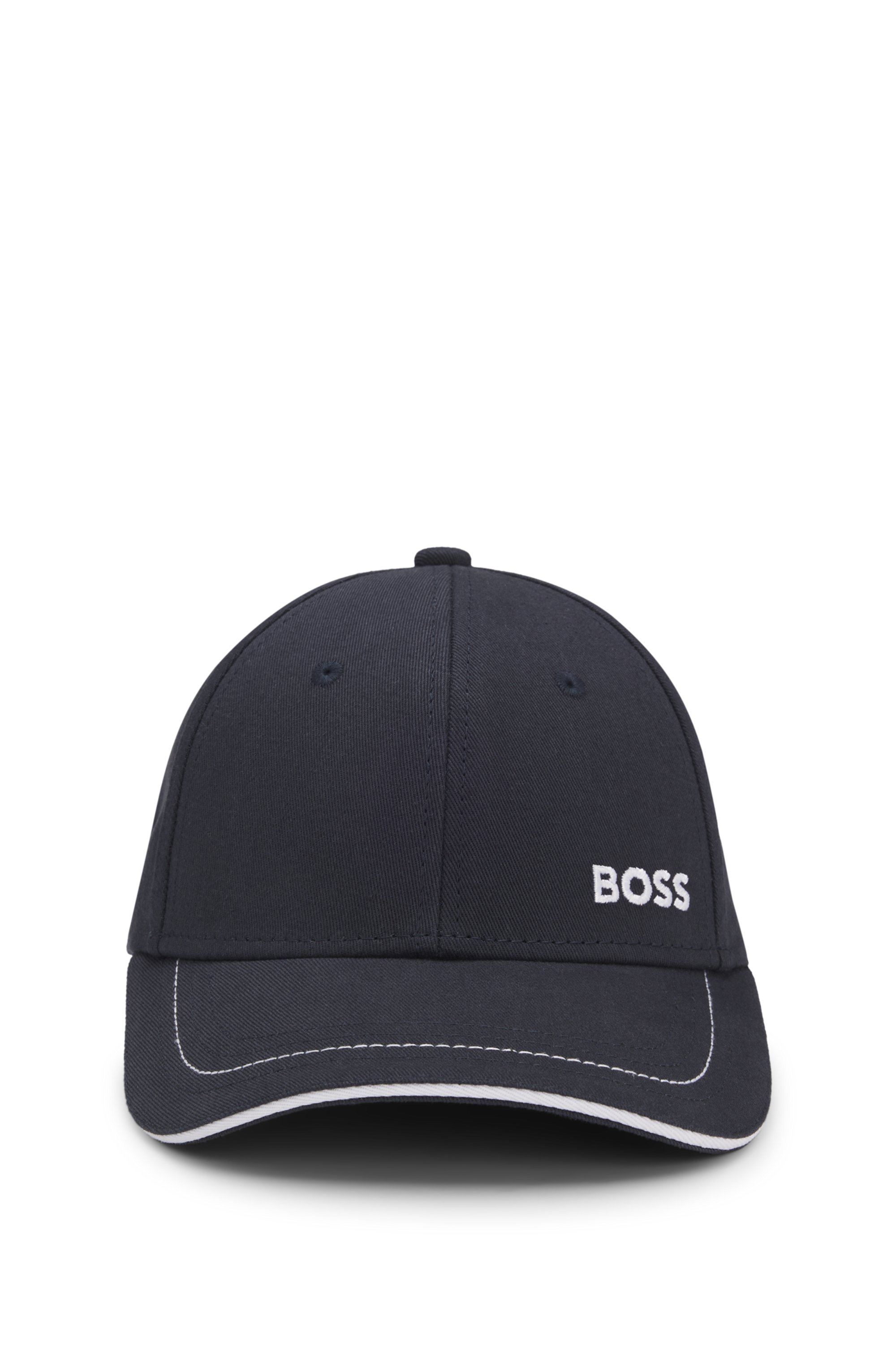 Cotton-twill cap with embroidered logo