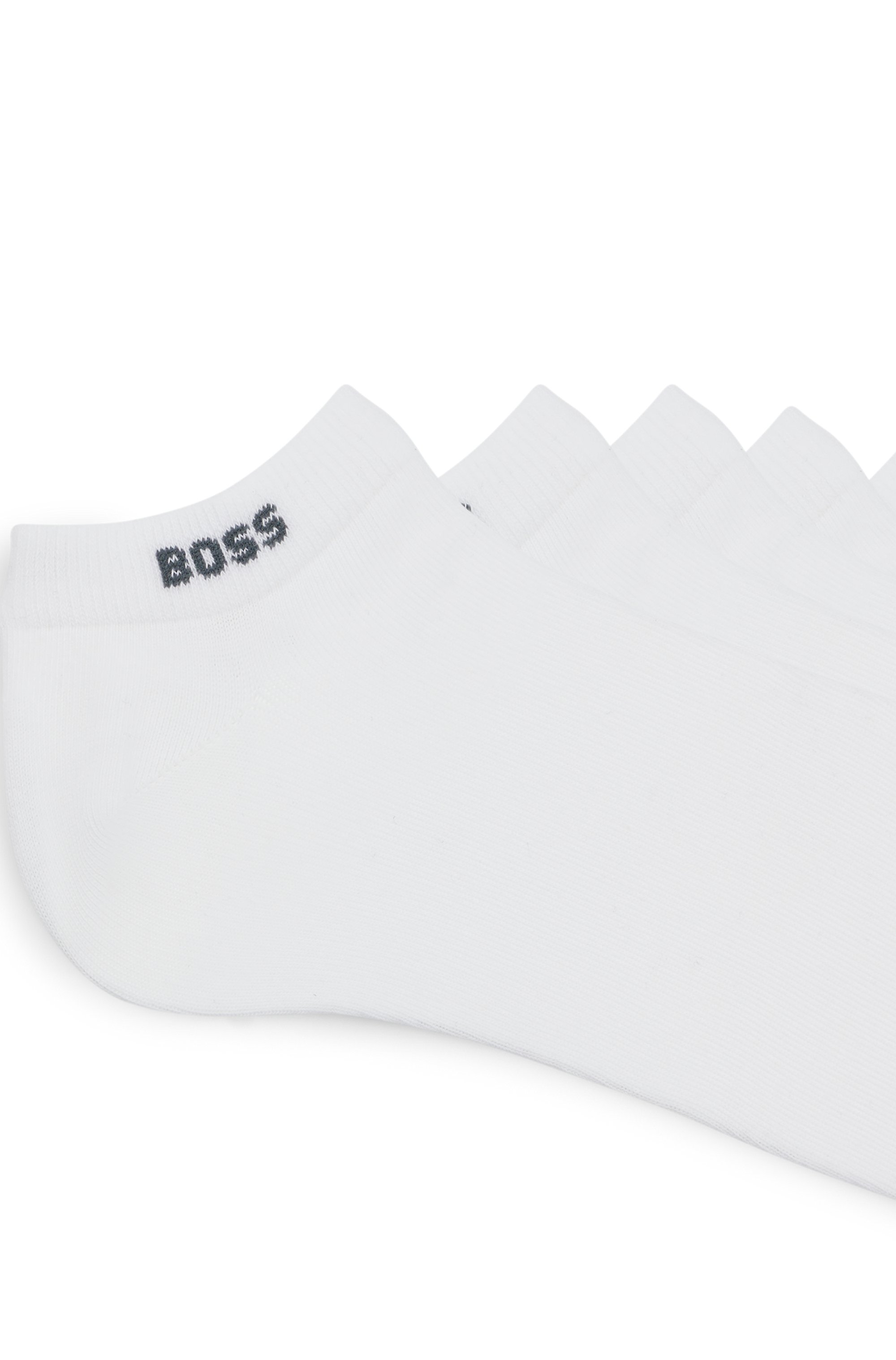Five-pack of cotton-blend ankle socks with branding